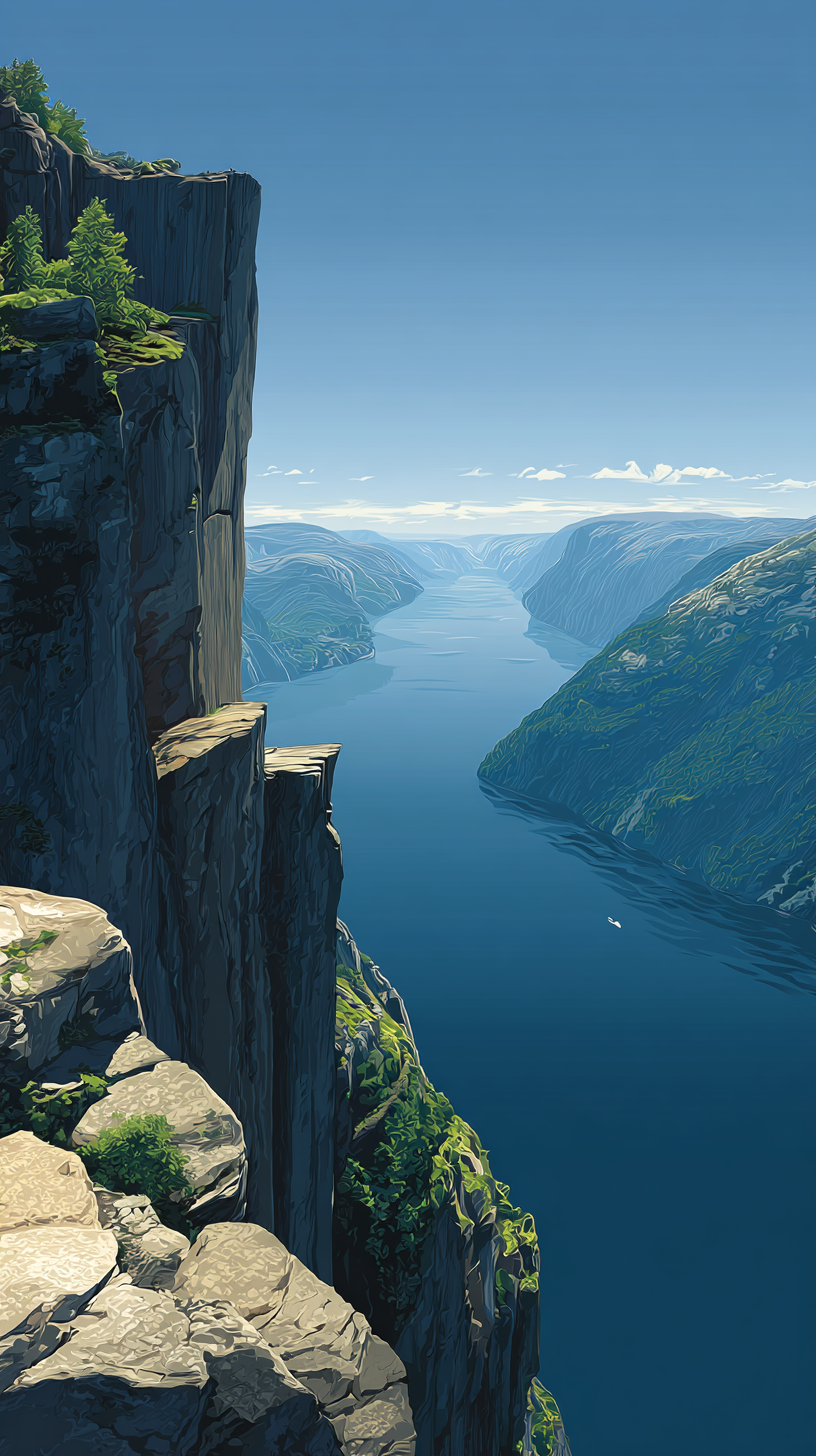 fond d'écran Rempart montagneux iphone 16 pro max gratuit