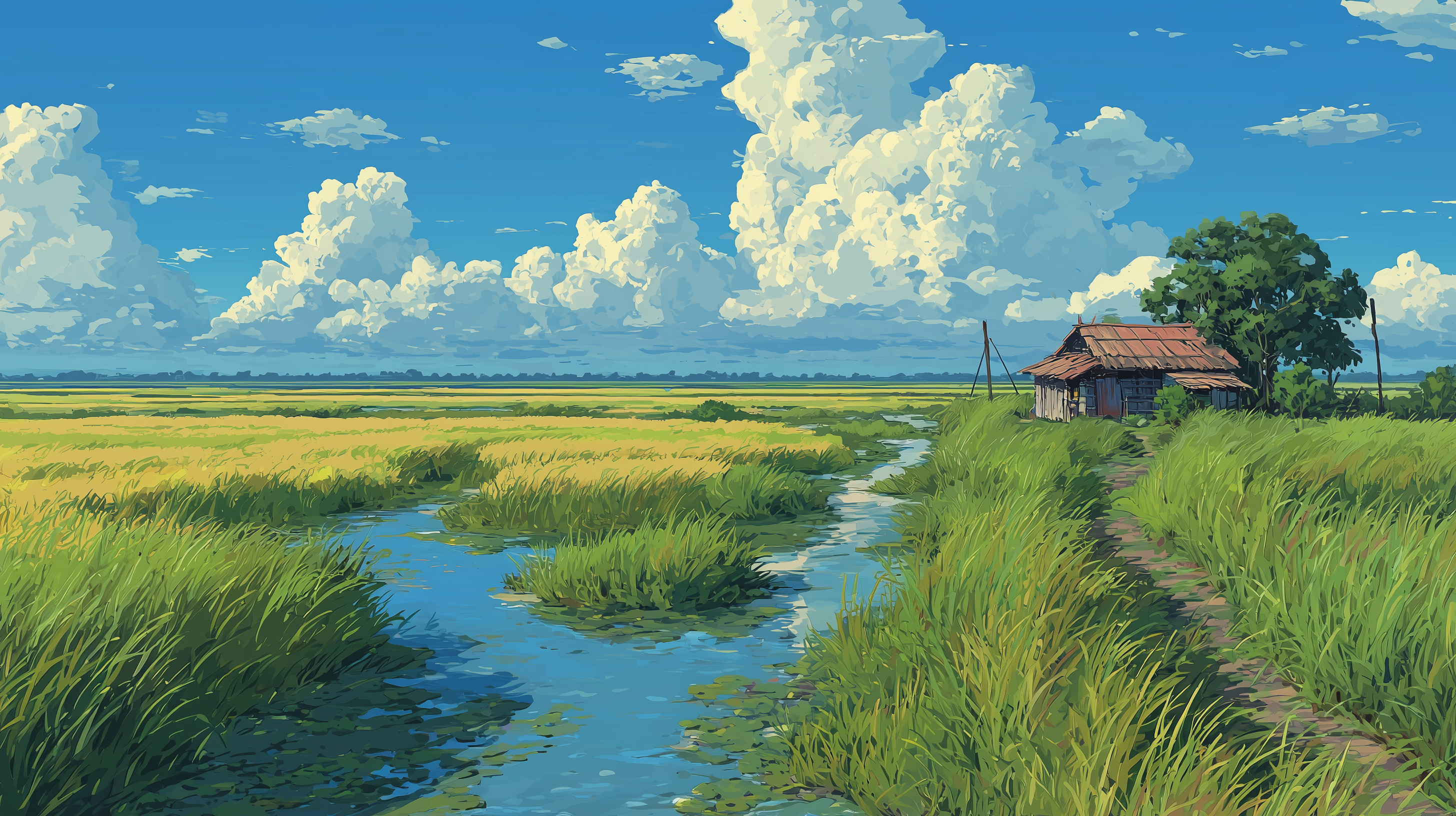 fond d'écran Campagne pc dell téléchargement gratuit