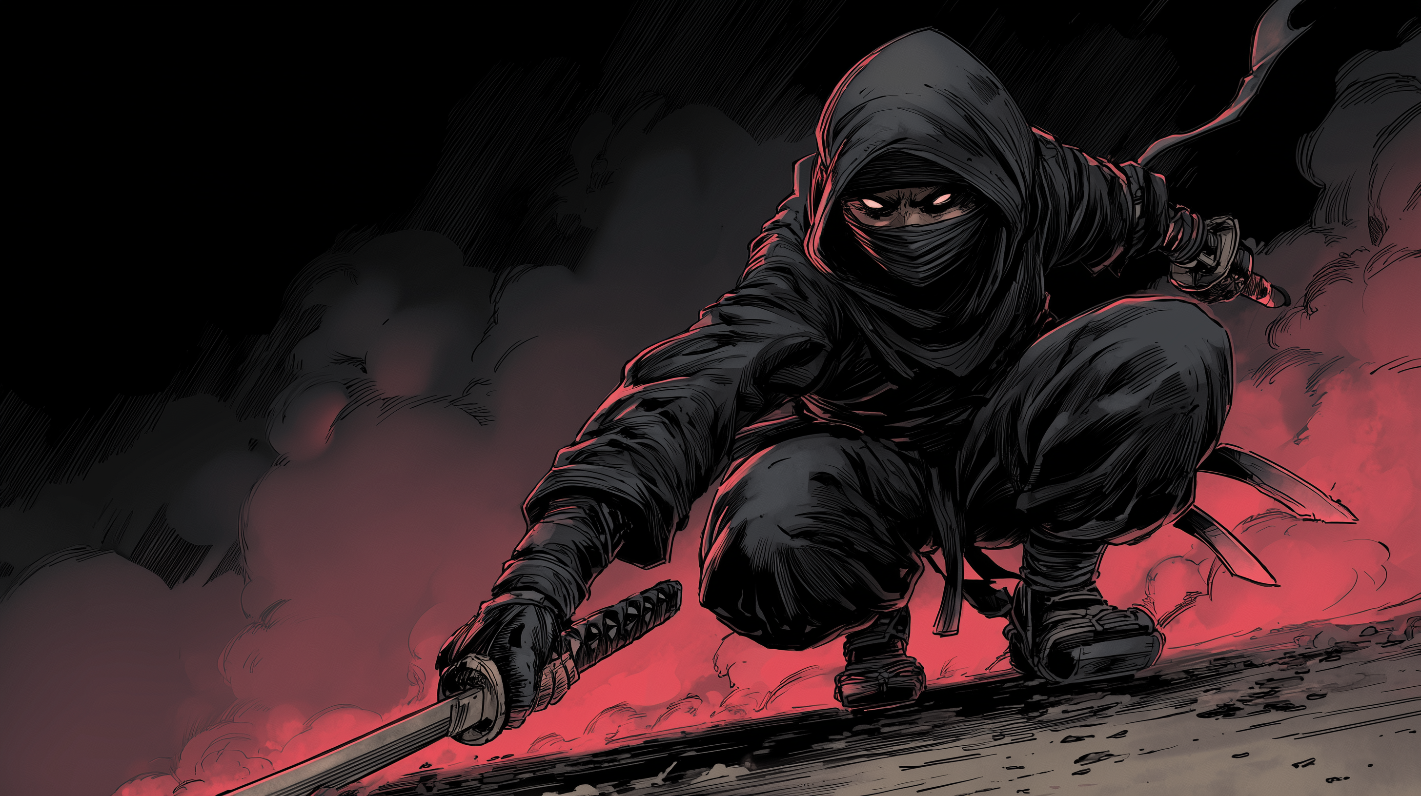 fond d'écran Ninja 4k windows 11 téléchargement gratuit