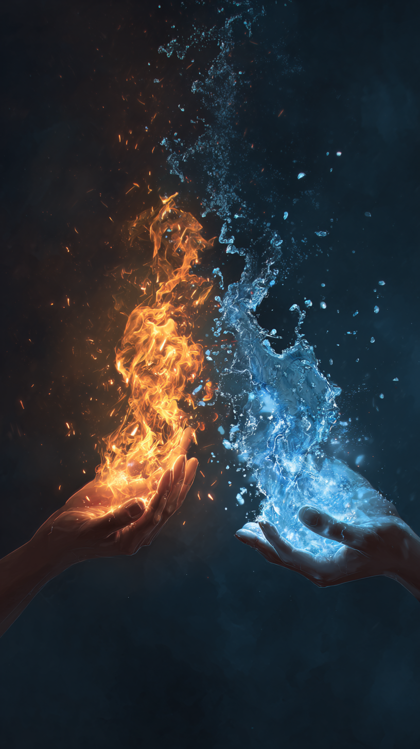 fond d'écran feu et eau téléphone télécharger gratuit