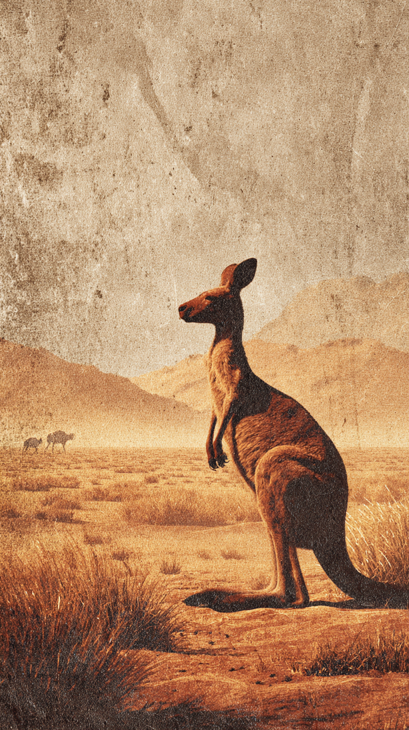 fond d'écran Kangourou 4k iphone télécharger gratuit