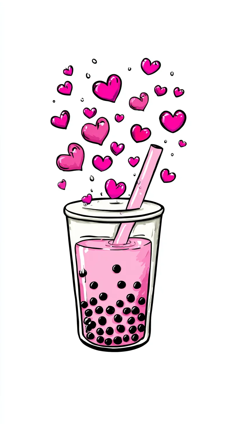 fond d'écran Bubble Tea updated iphone 15 pro max 4k gratuit