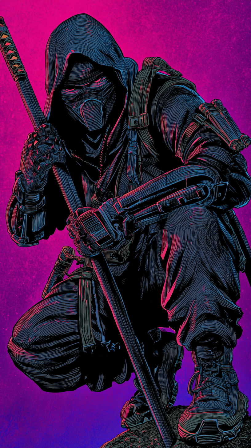 fond d'écran Ninja téléphone Xiaomi télécharger gratuit