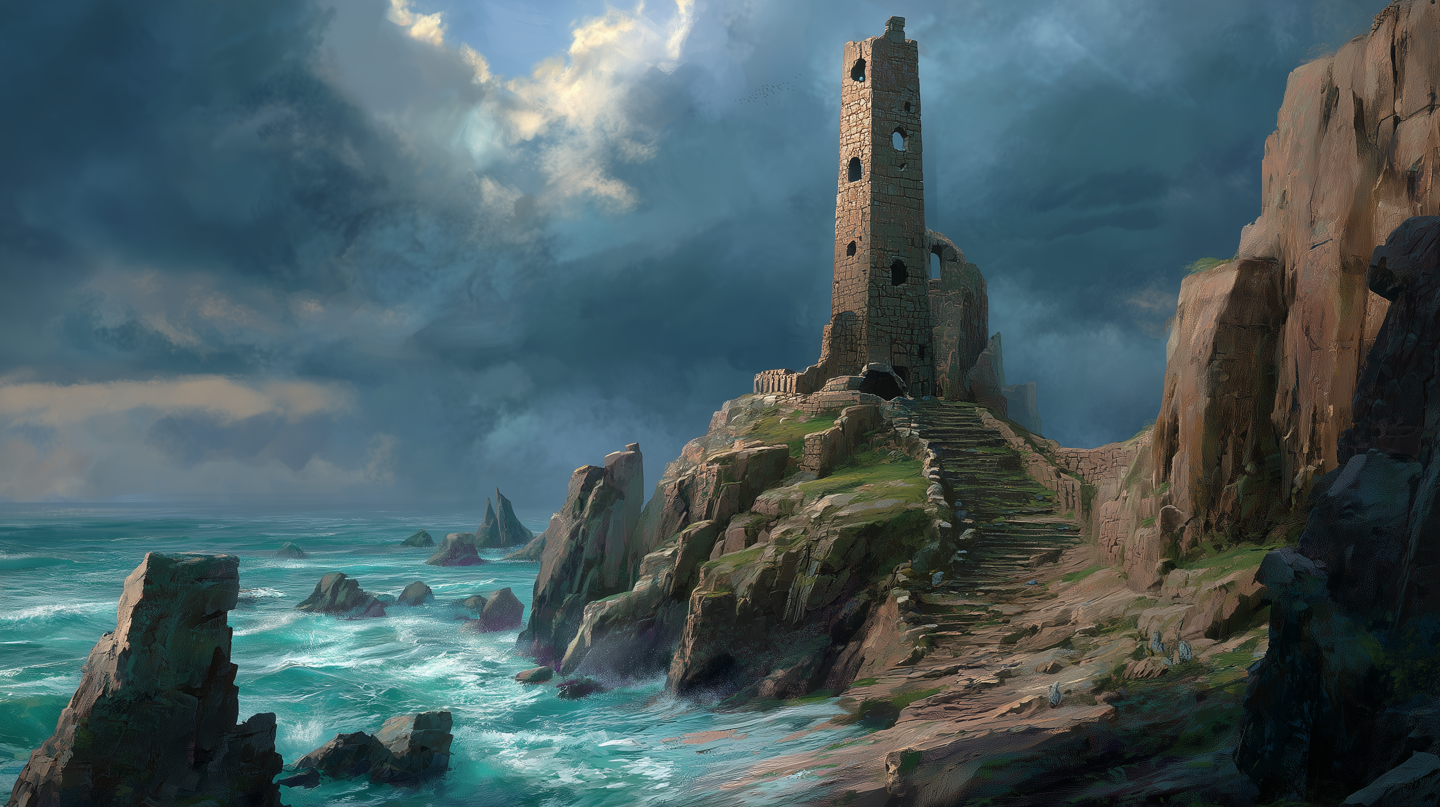 fond d'écran Rempart montagneux full hd 1920x1080 téléchargement gratuit