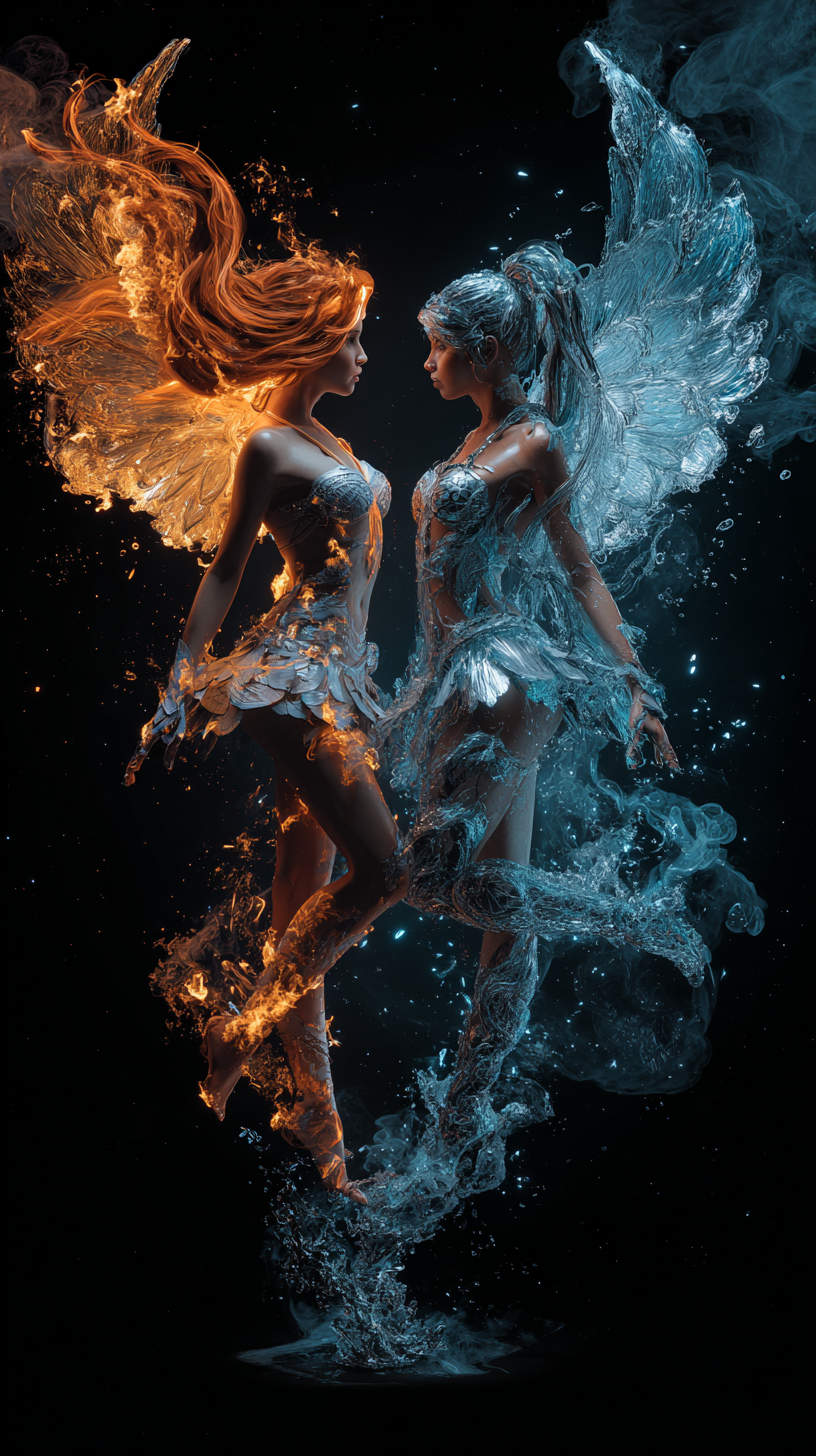 fond d'écran feu et eau téléphone télécharger gratuit