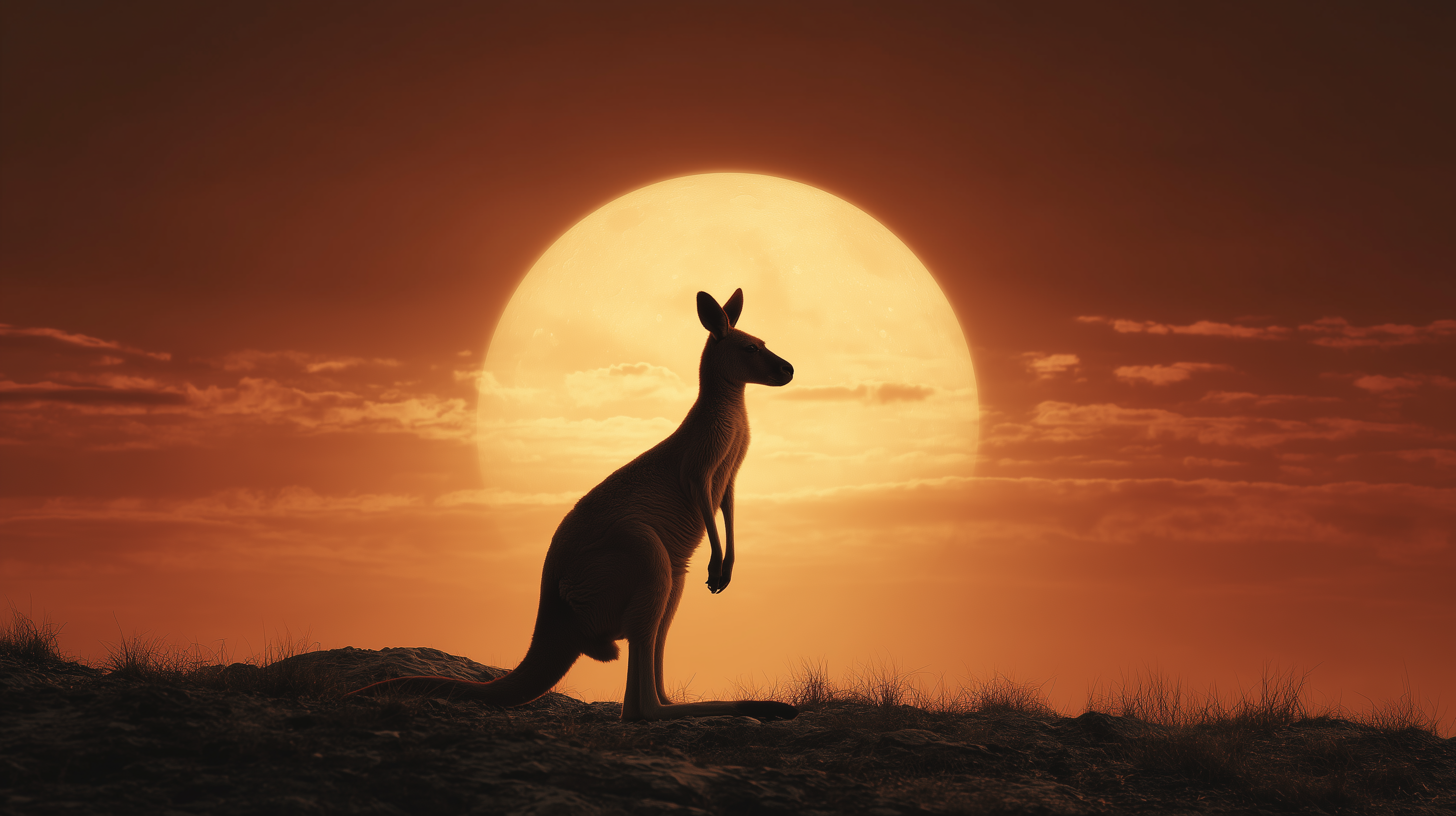 fond d'écran Kangourou pc 4k ultra hd 1920x1080 téléchargement gratuit