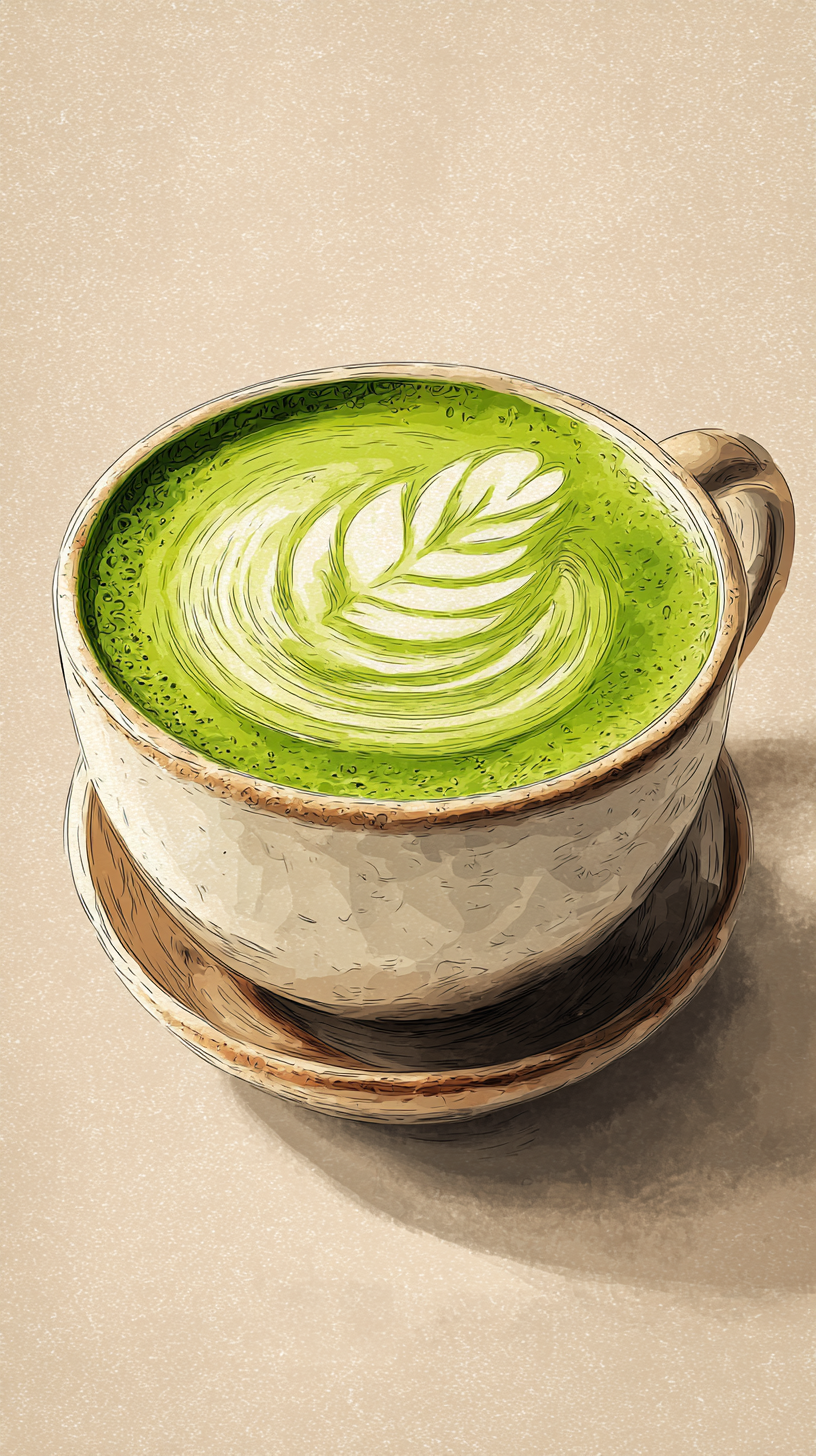 fond d'écran Matcha iphone 8 gratuit