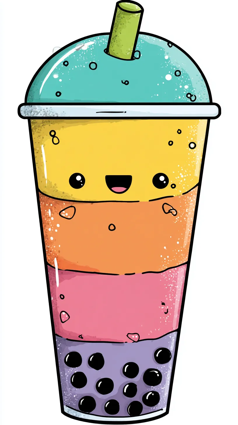 fond d'écran Bubble Tea updated iphone 14 pro max gratuit