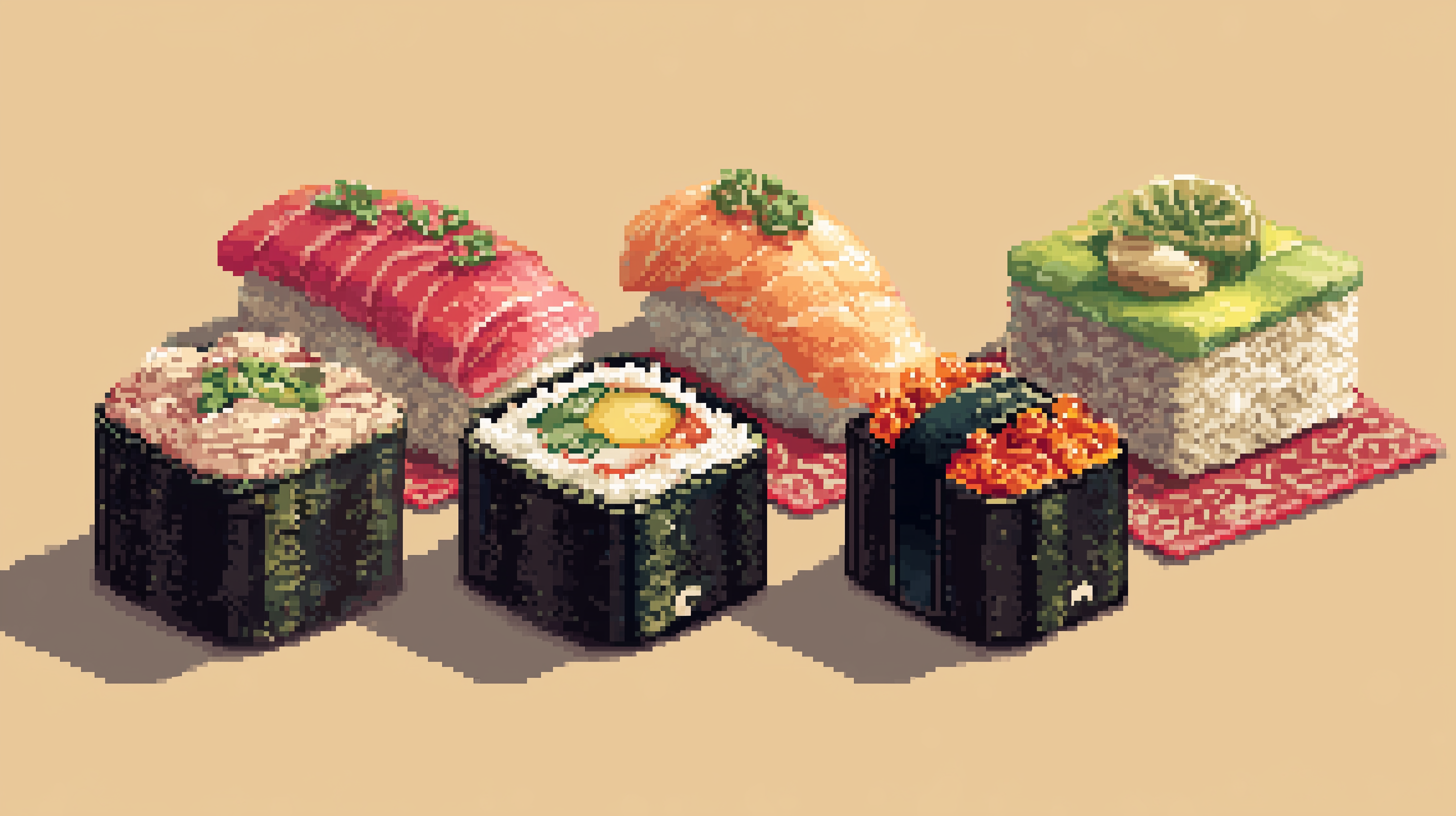 fond d'écran sushi 3840x1440 téléchargement gratuit