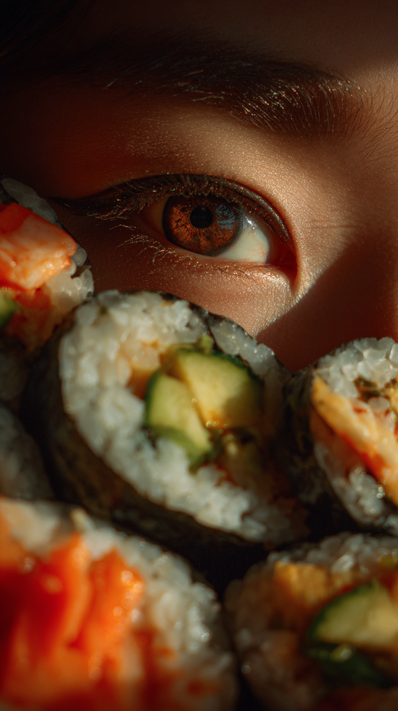 fond d'écran sushi téléphone Huawei télécharger gratuit