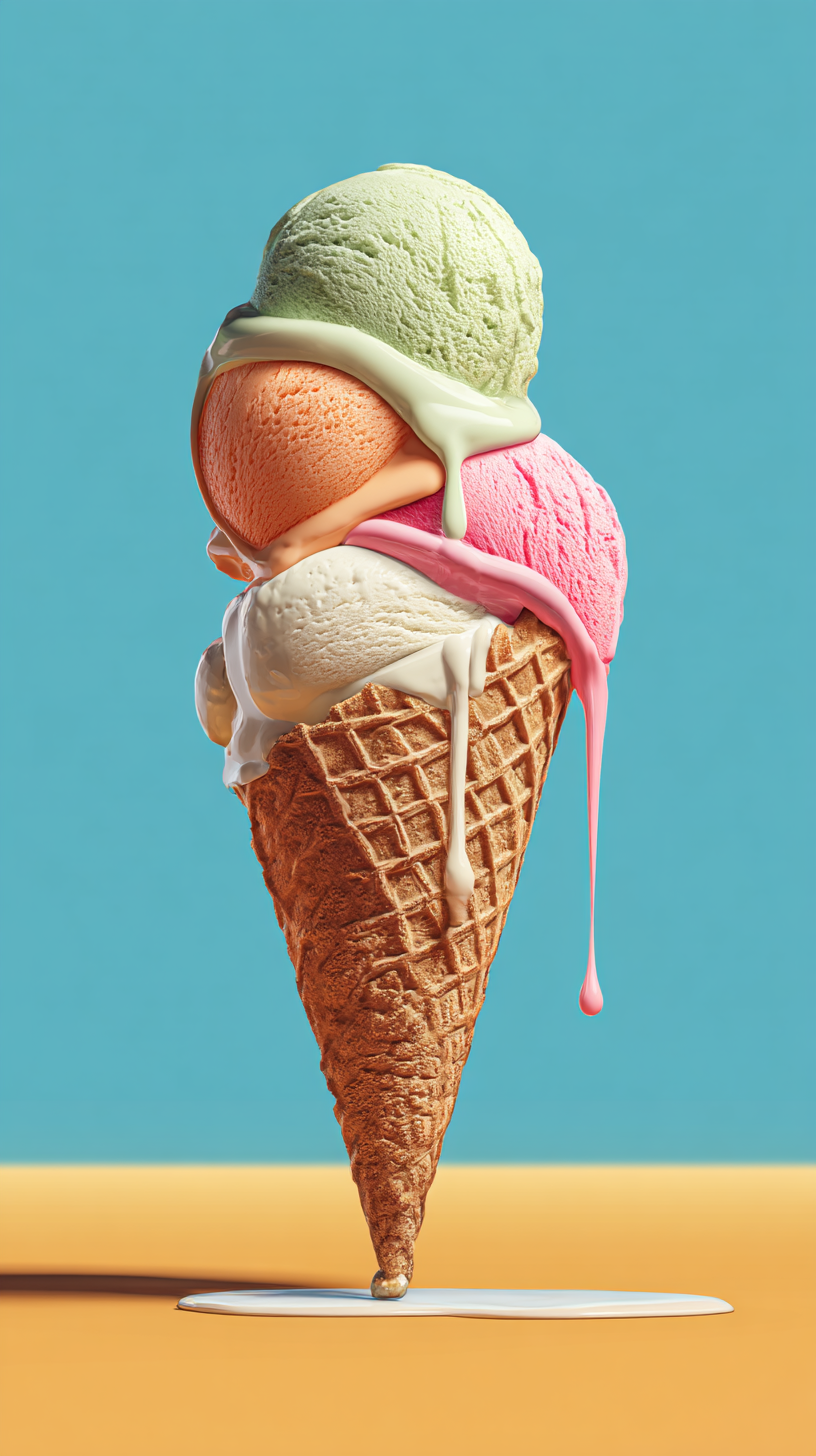 fond d'écran Crème glacée iphone 17 pro gratuit