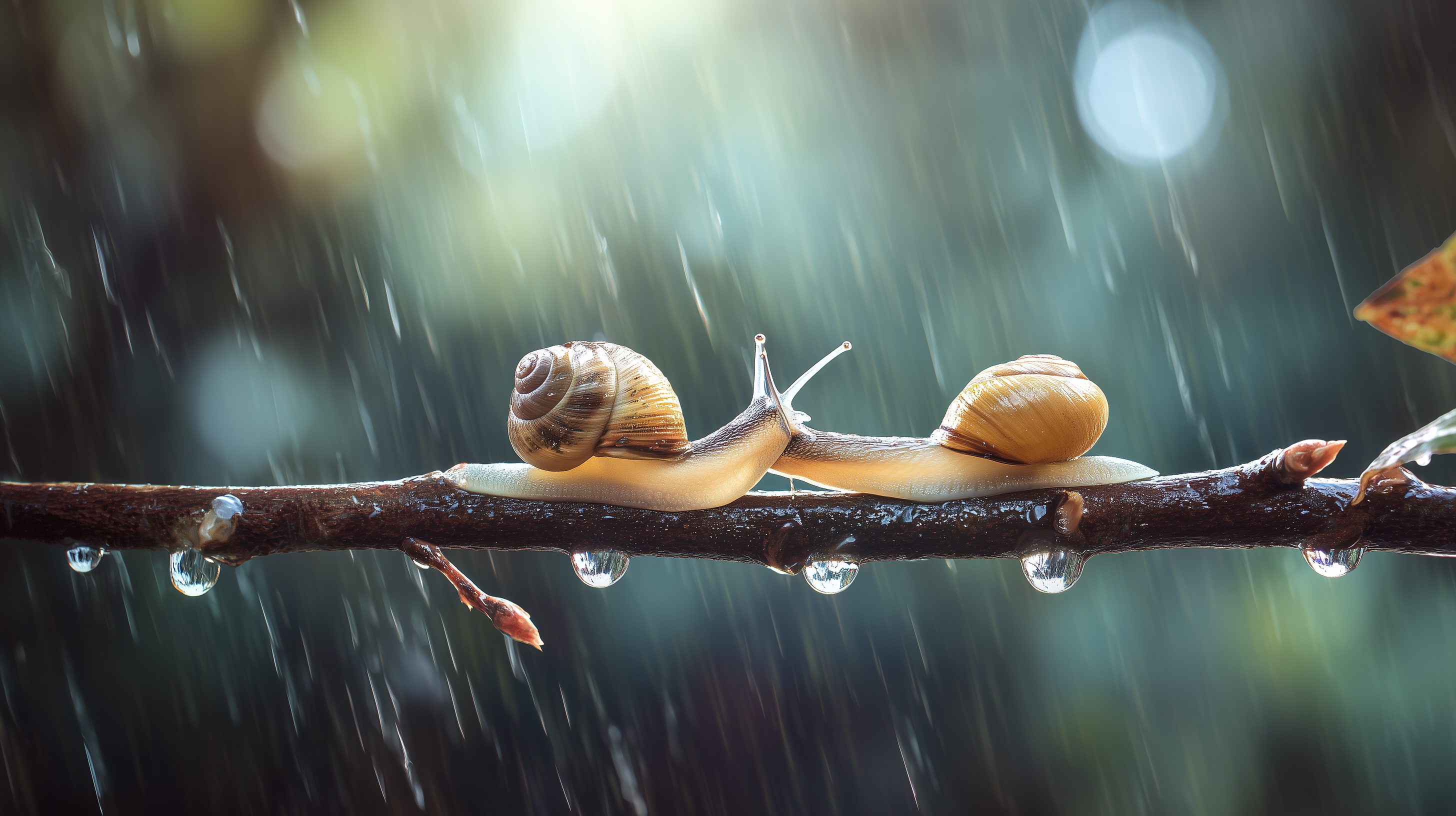 fond d'écran Escargot 16:9 4k téléchargement gratuit