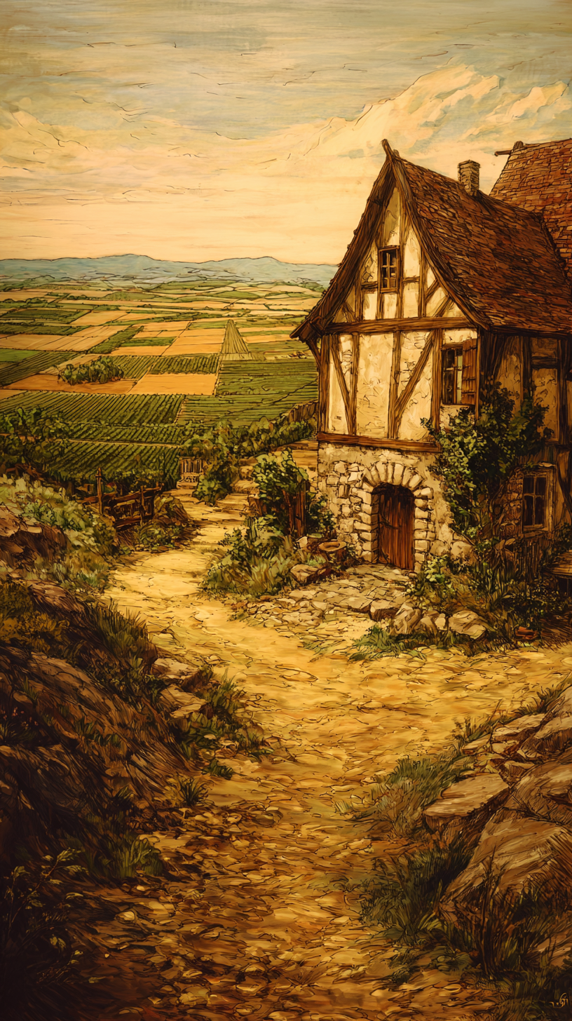 fond d'écran Campagne iphone 15 4k gratuit