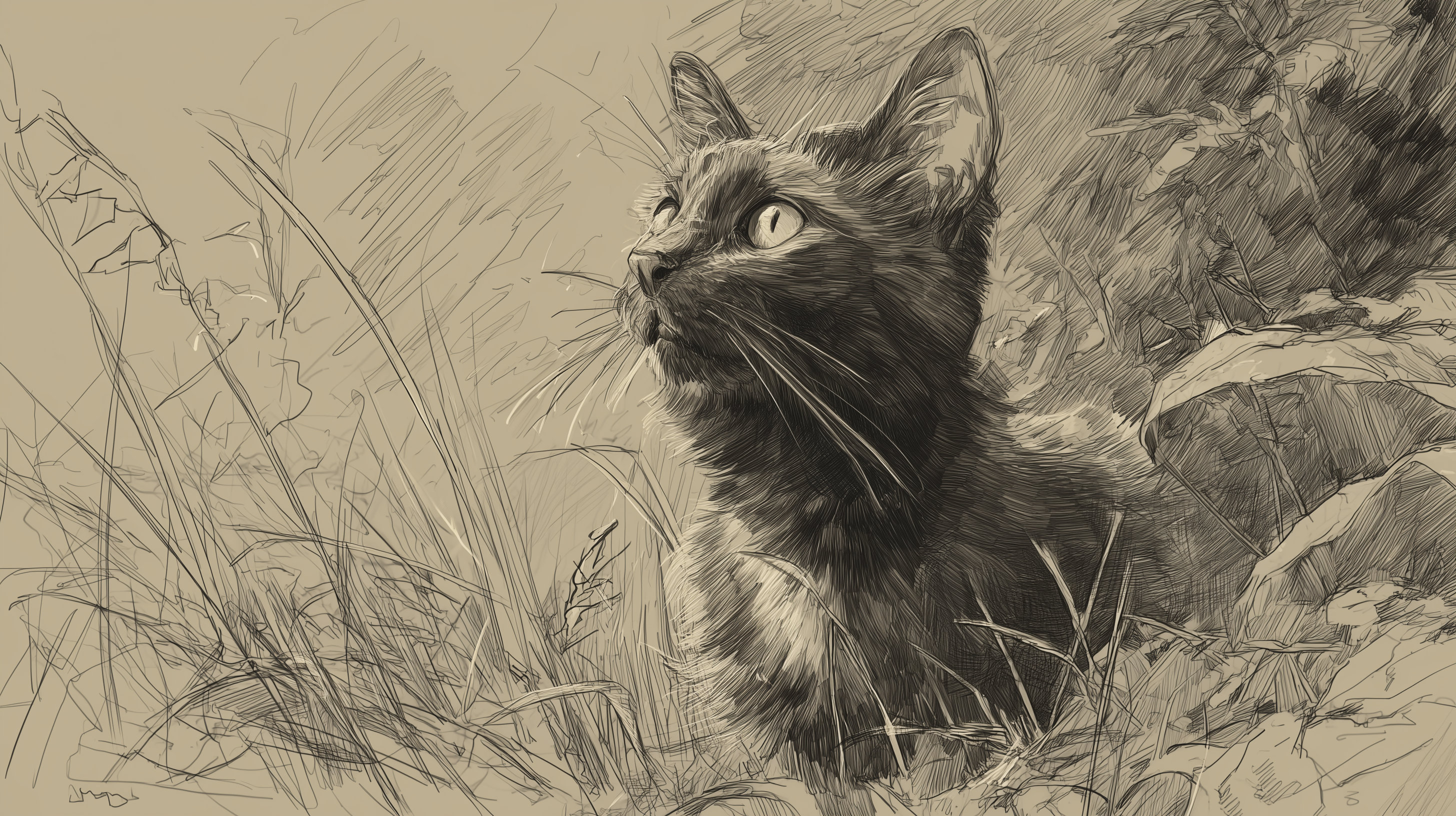 fond d'écran Esquisse ultra hd 3840x2160 téléchargement gratuit