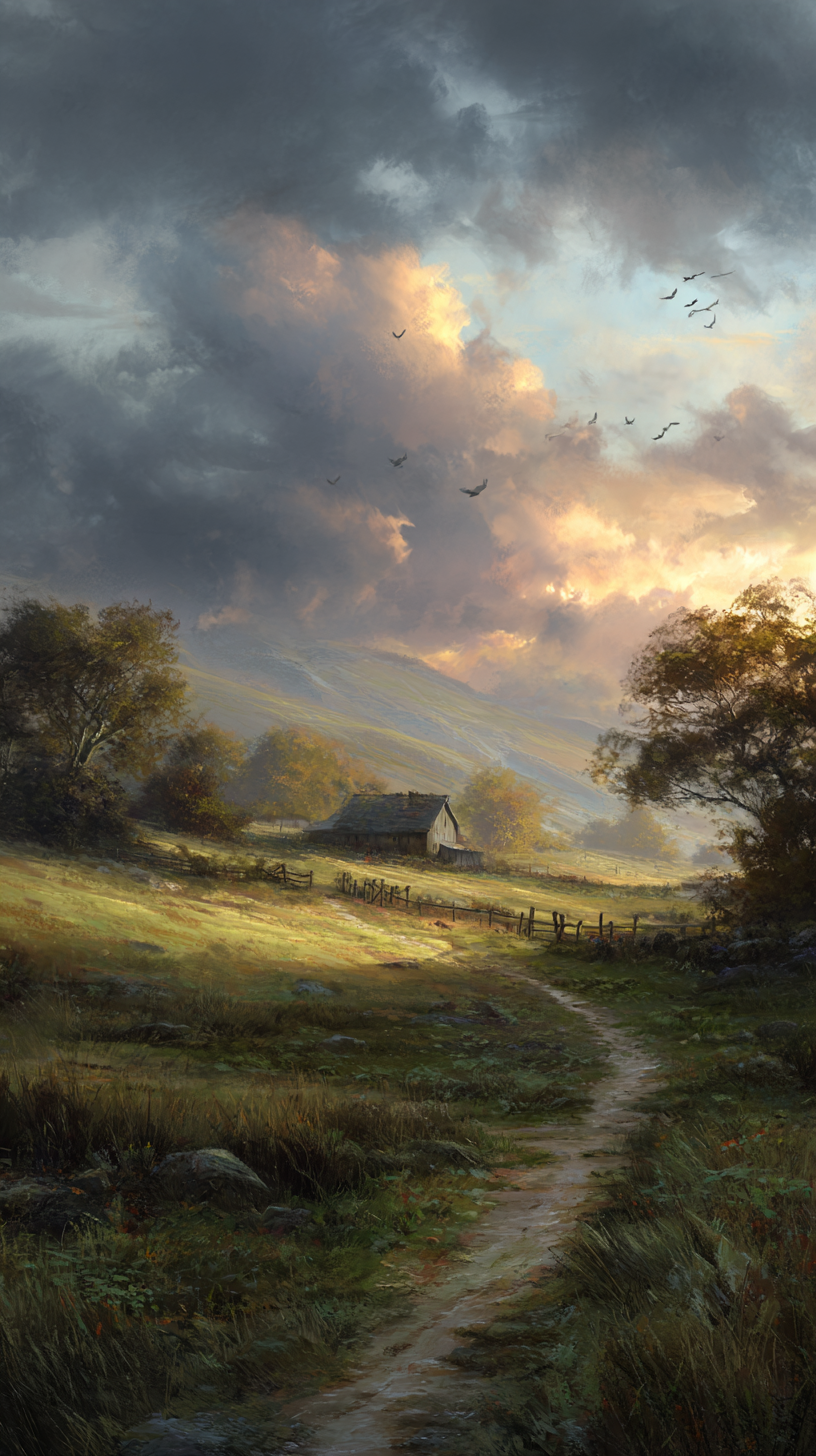 fond d'écran Campagne iphone 15 pro max 4k gratuit