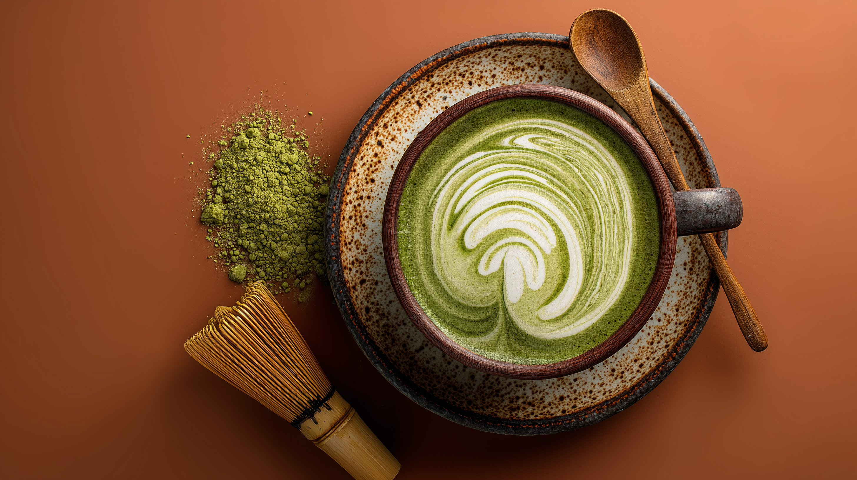 fond d'écran Matcha windows 11 hd téléchargement gratuit