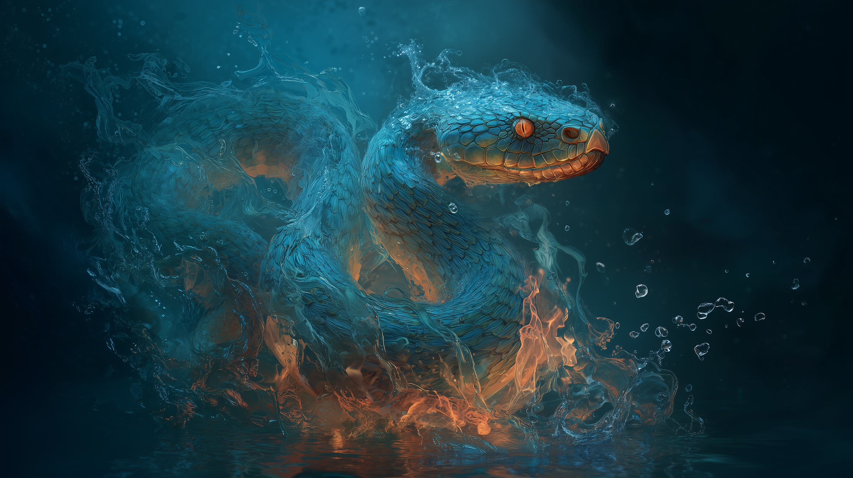 fond d'écran feu et eau pc windows téléchargement gratuit