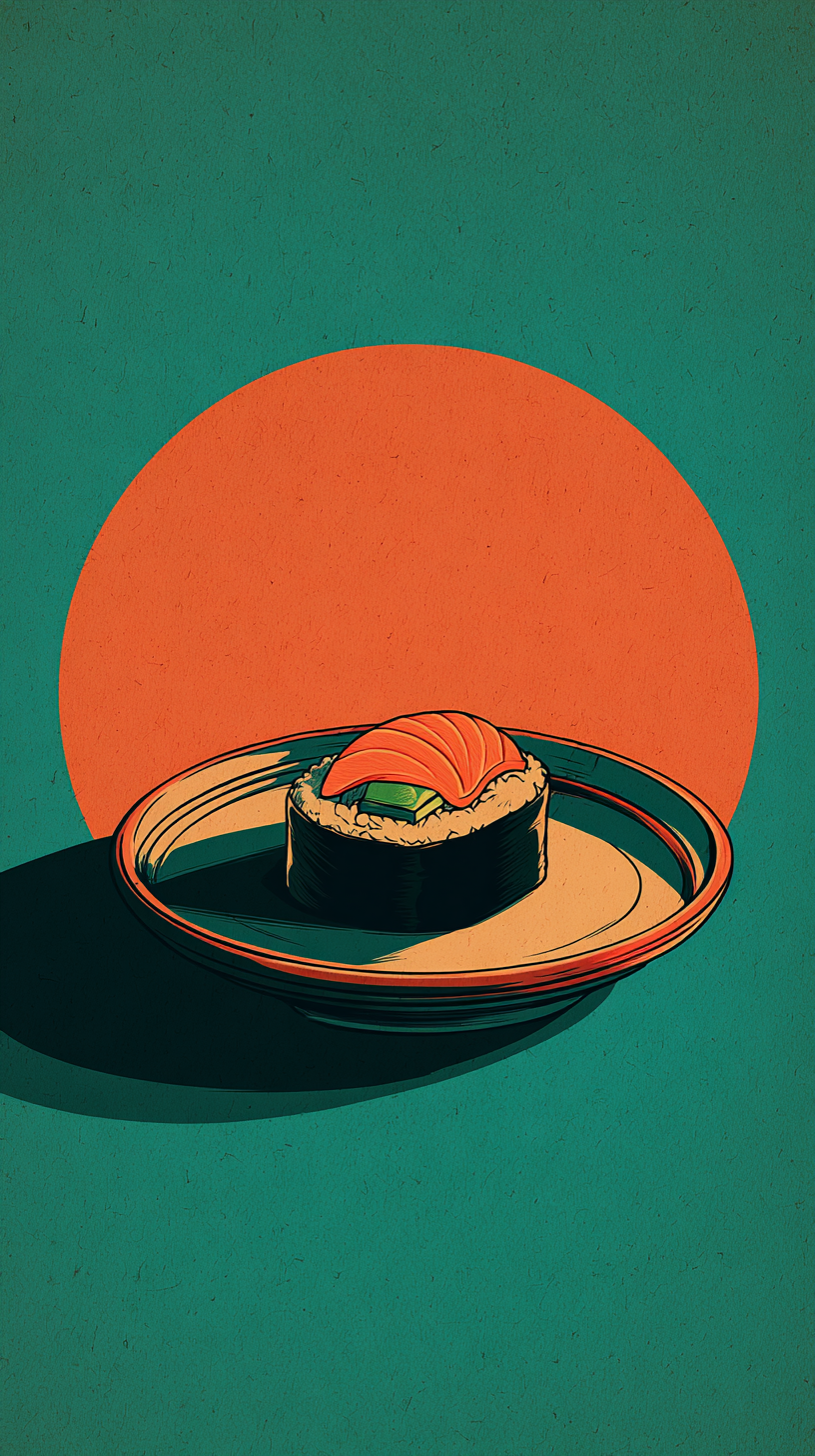 fond d'écran sushi iphone 17