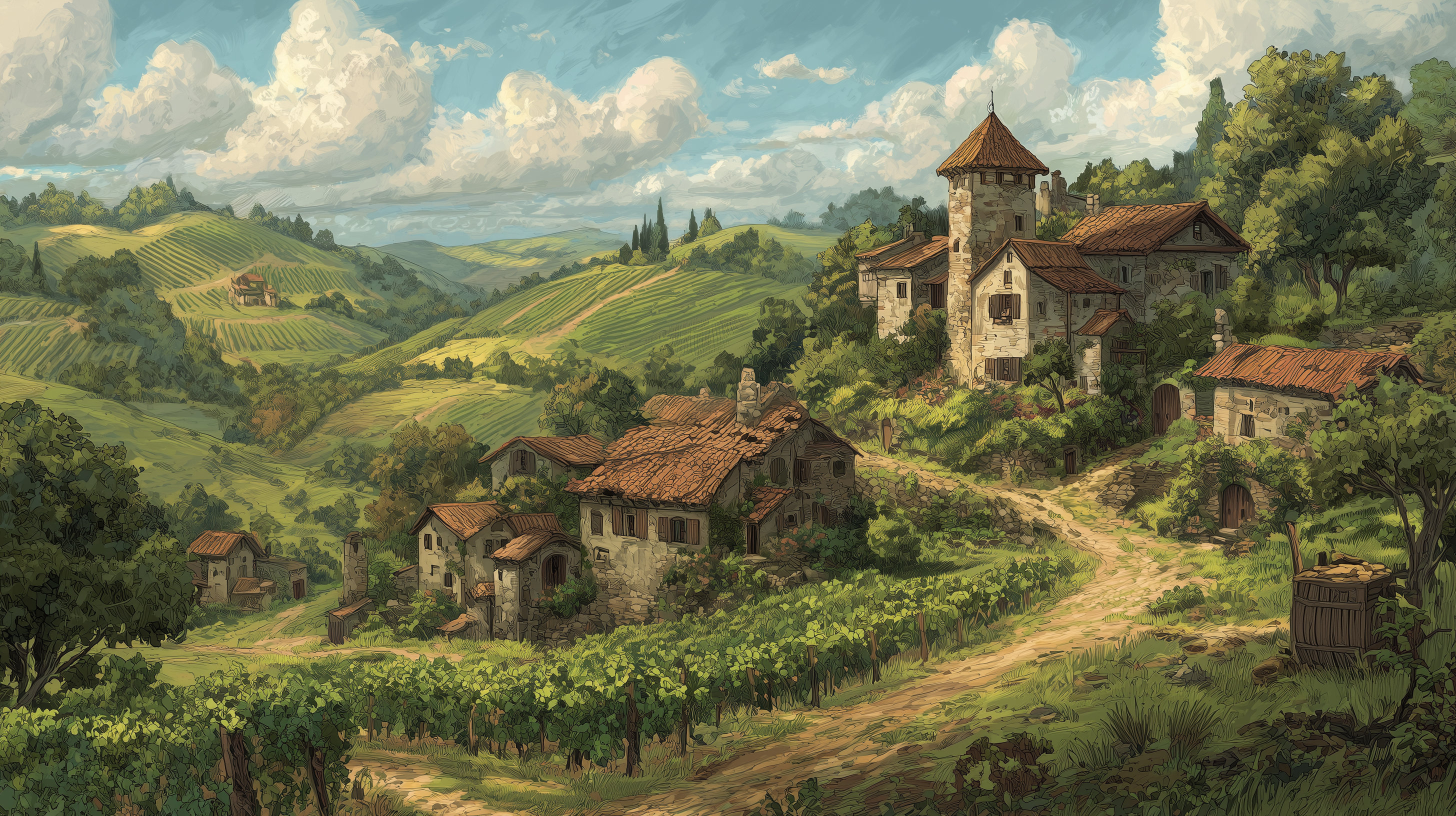 fond d'écran Campagne apple mac téléchargement gratuit