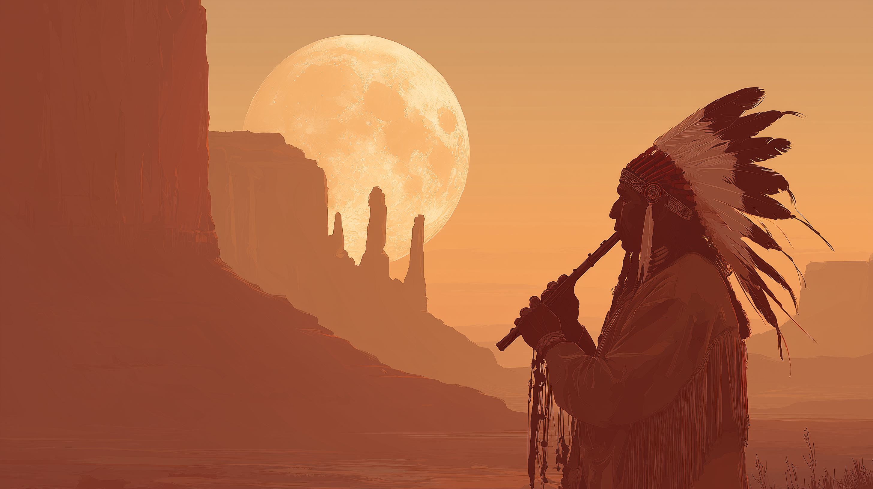 fond d'écran Amérindiens 4k 1920x1080 téléchargement gratuit