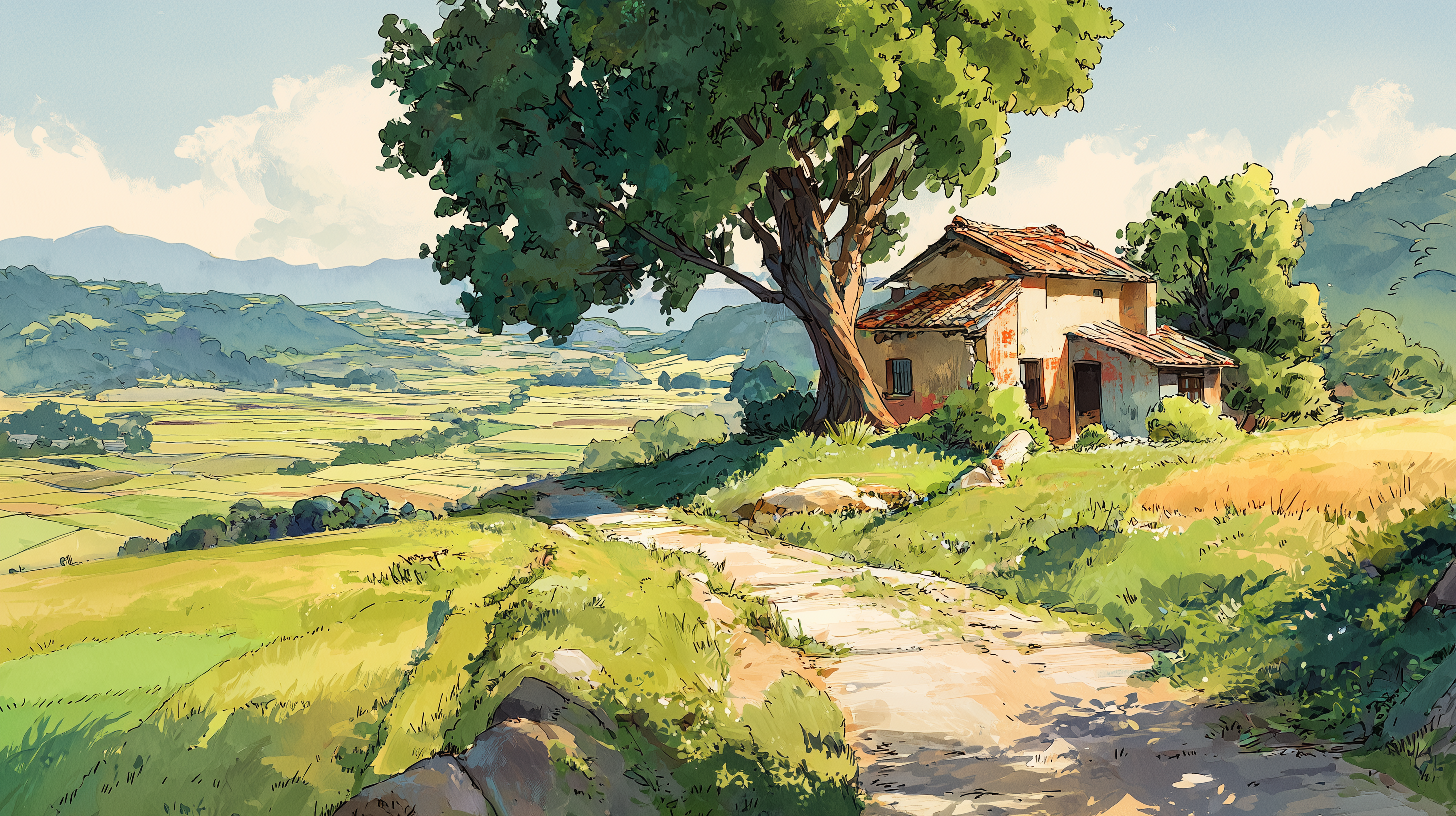 image fond d'écran Campagne pc téléchargement gratuit