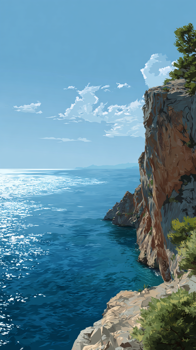 fond d'écran Rempart montagneux android gratuit sans filigrane