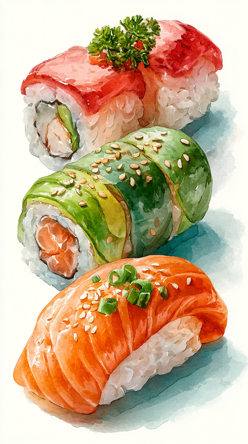 fond d'écran sushi pour iphone télécharger gratuit