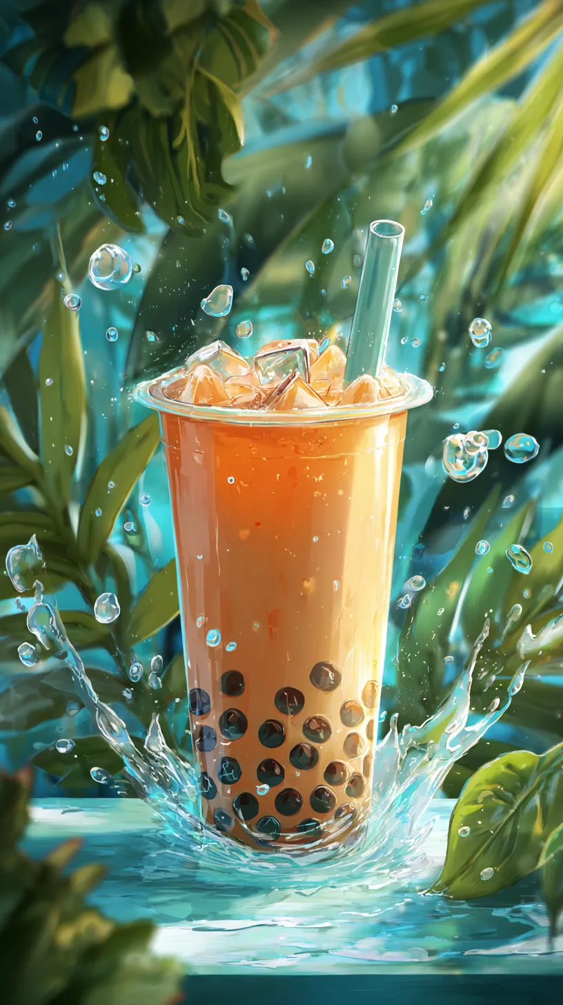 fond d'écran Bubble Tea updated iphone 17