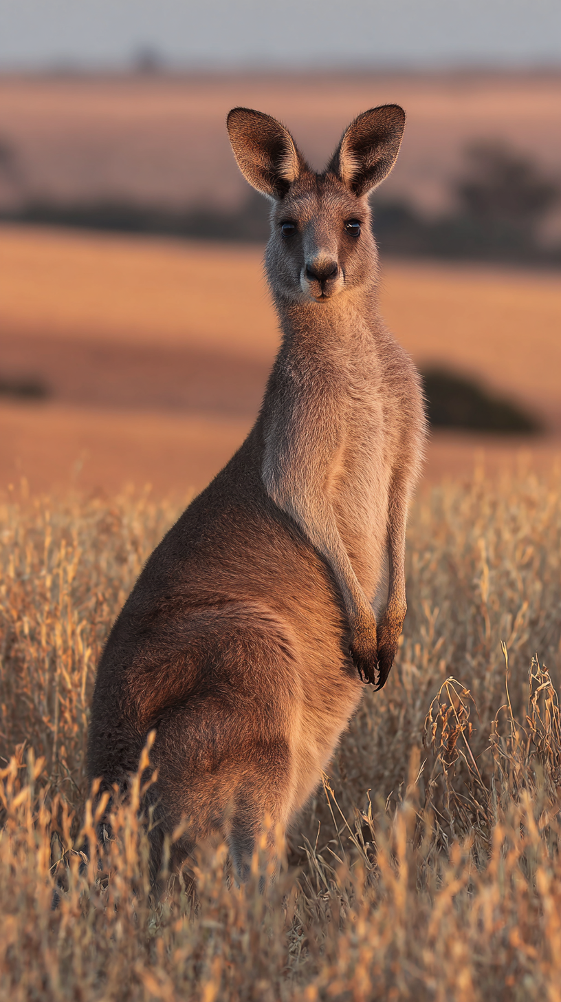 fond d'écran Kangourou iphone 15 pro max 4k gratuit