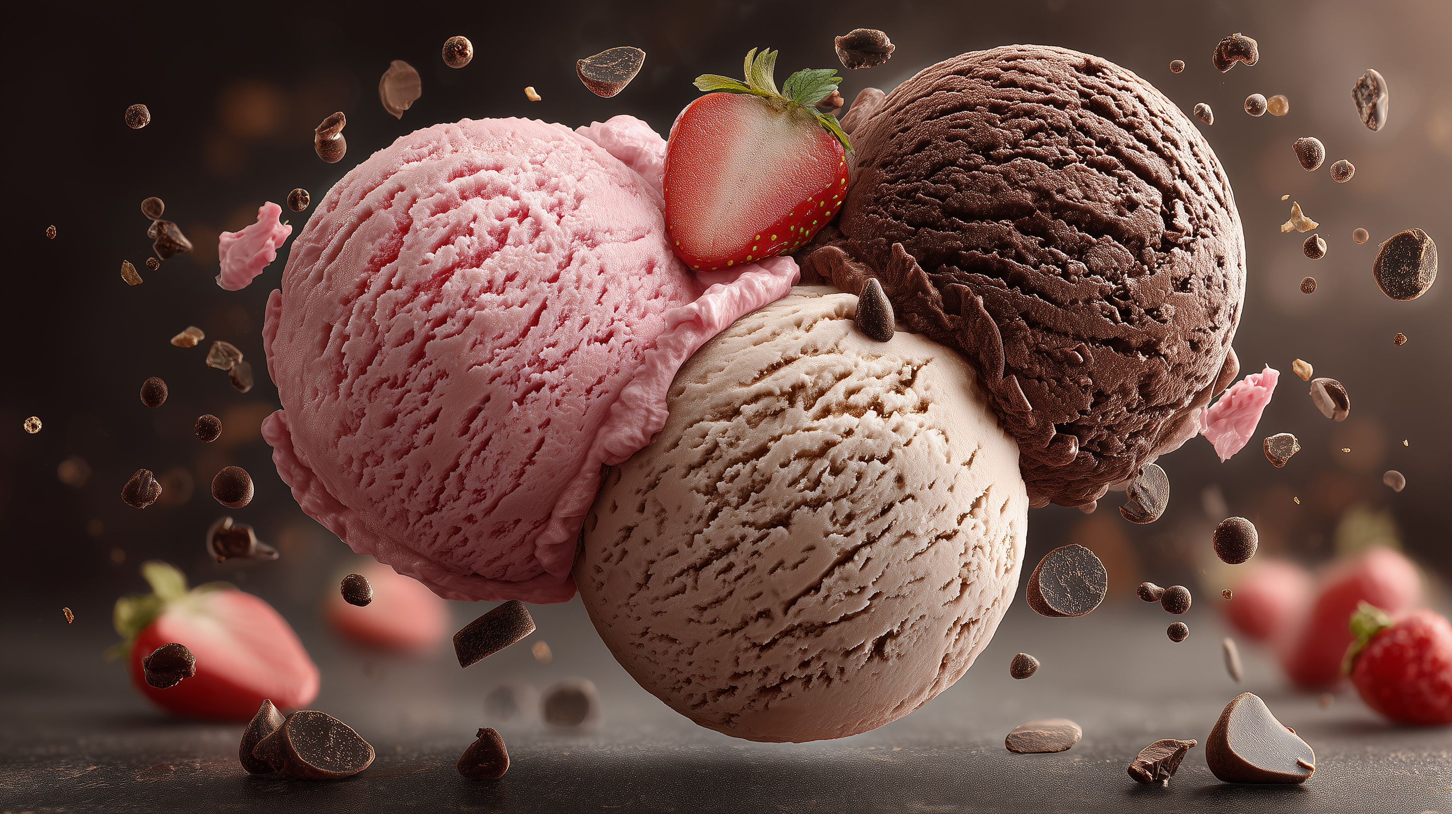 fond d'écran Crème glacée pc 3840x2160 téléchargement gratuit