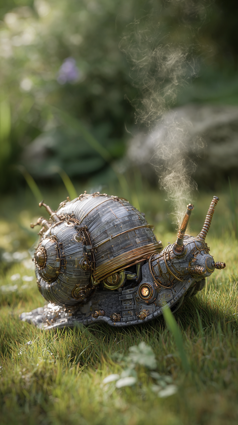 fond d'écran Escargot iphone 15 pro télécharger gratuit