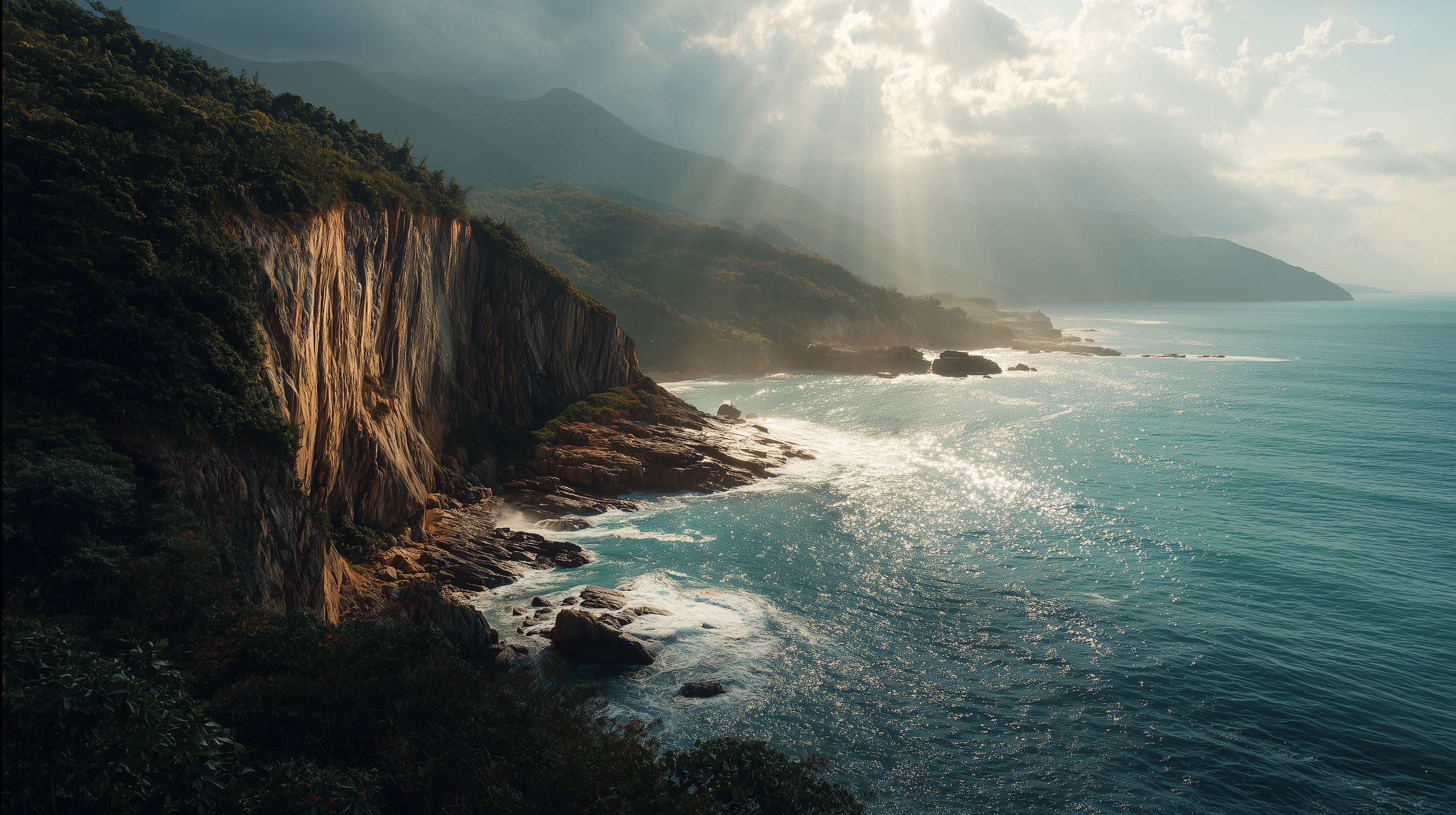 fond d'écran Rempart montagneux 5120x2880 téléchargement gratuit