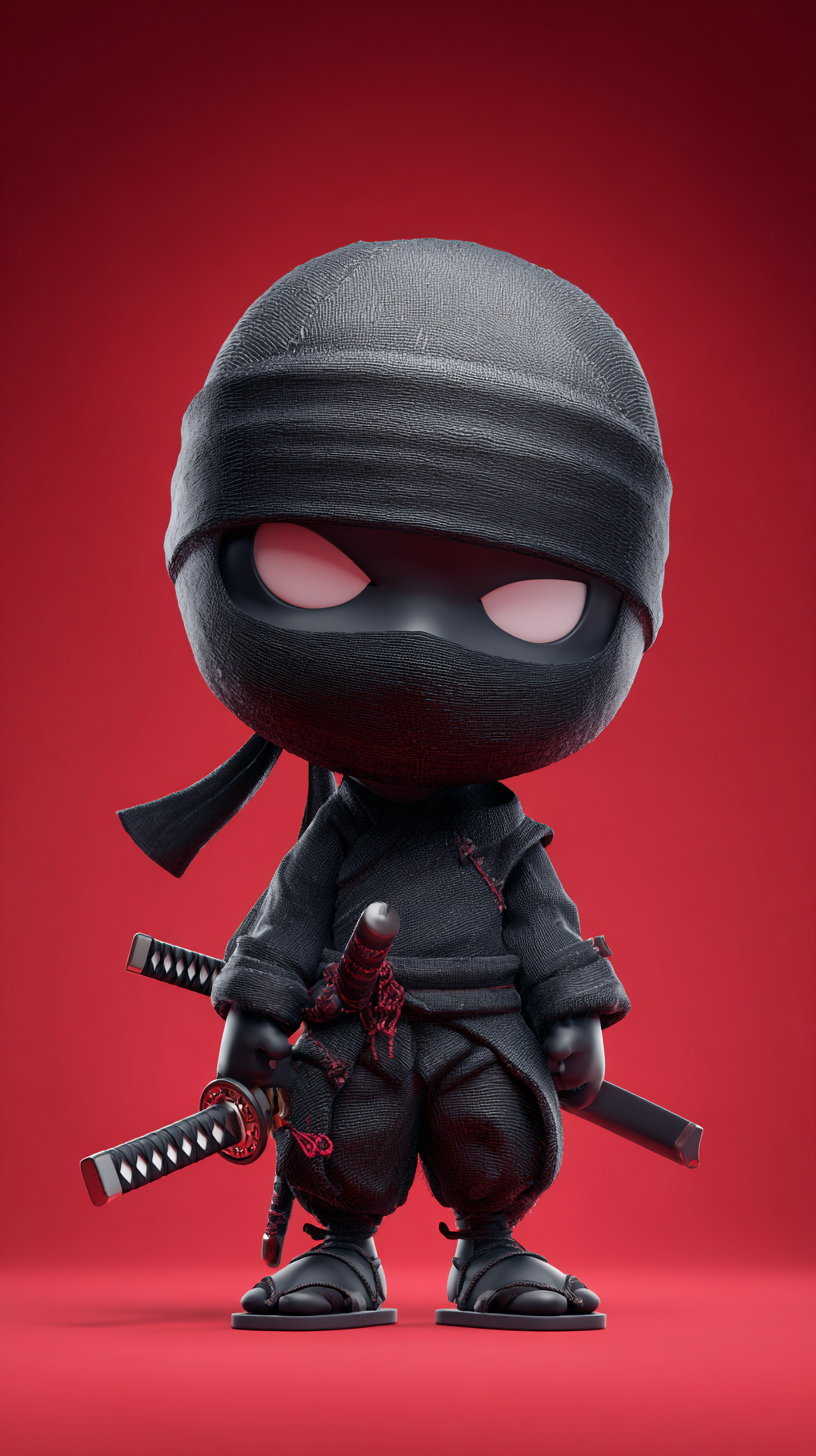 iphone fond d'écran Ninja kawaii télécharger gratuit