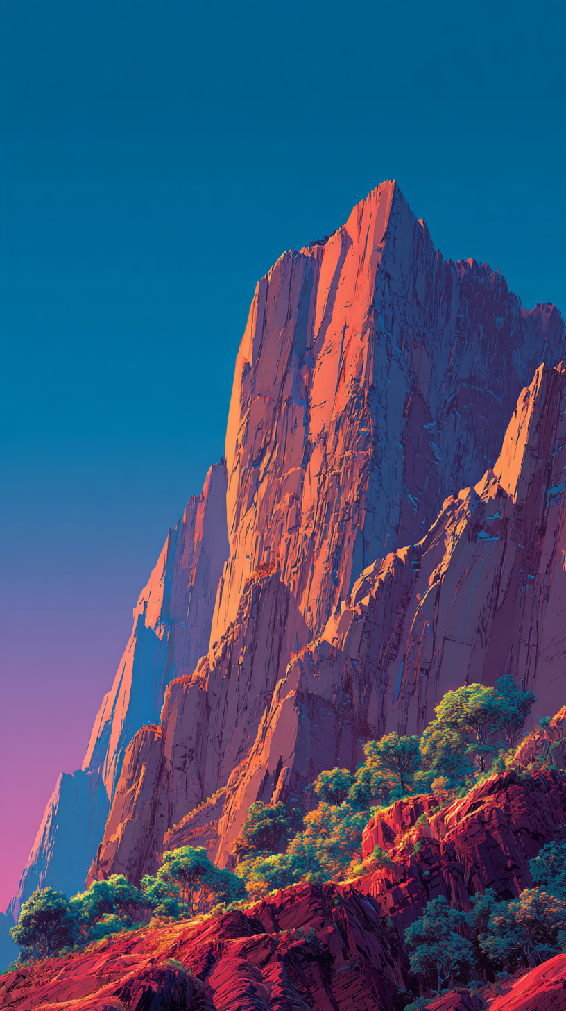 fond d'écran Rempart montagneux iphone 11 gratuit