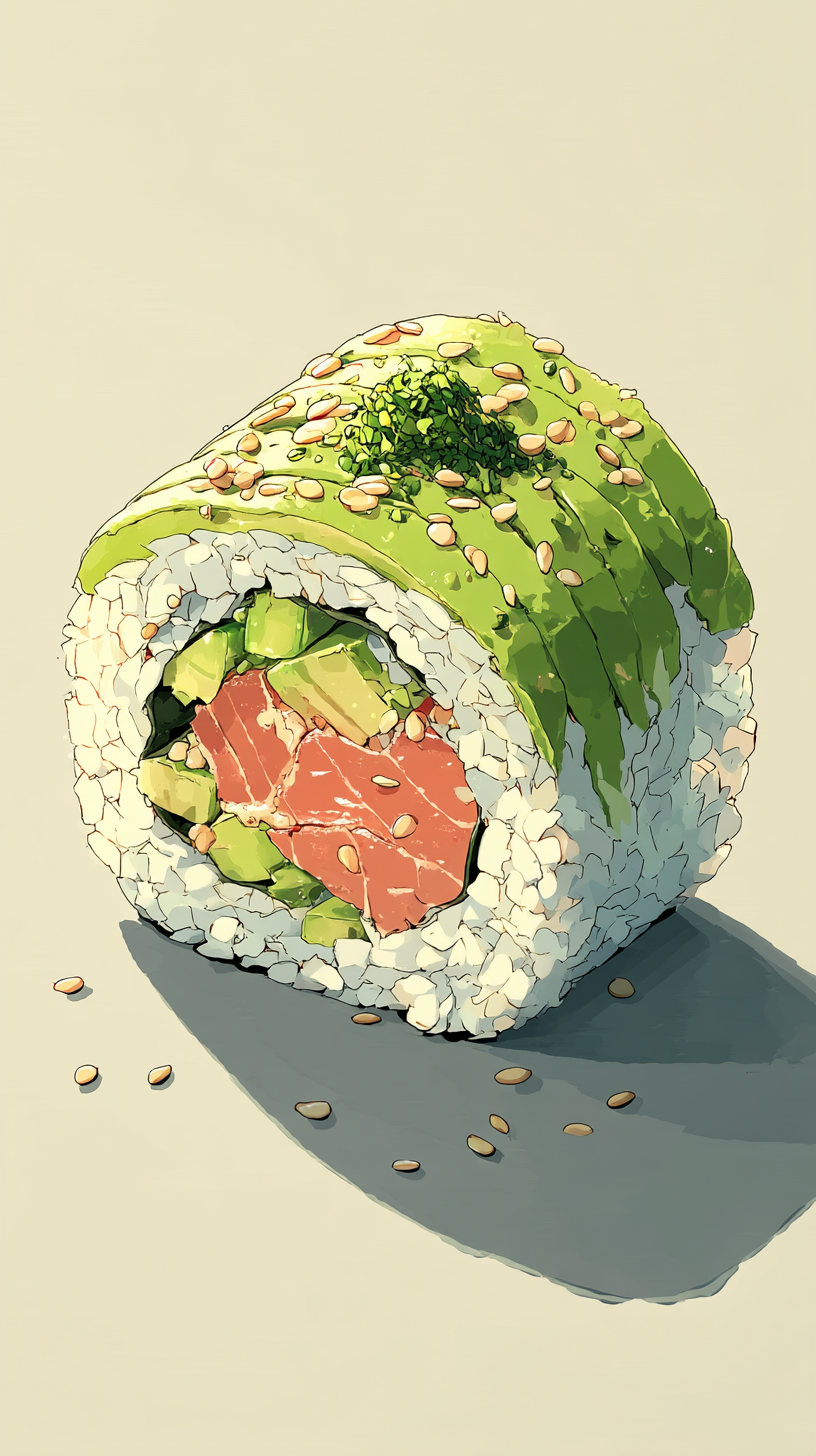 fond d'écran sushi android gratuit sans filigrane