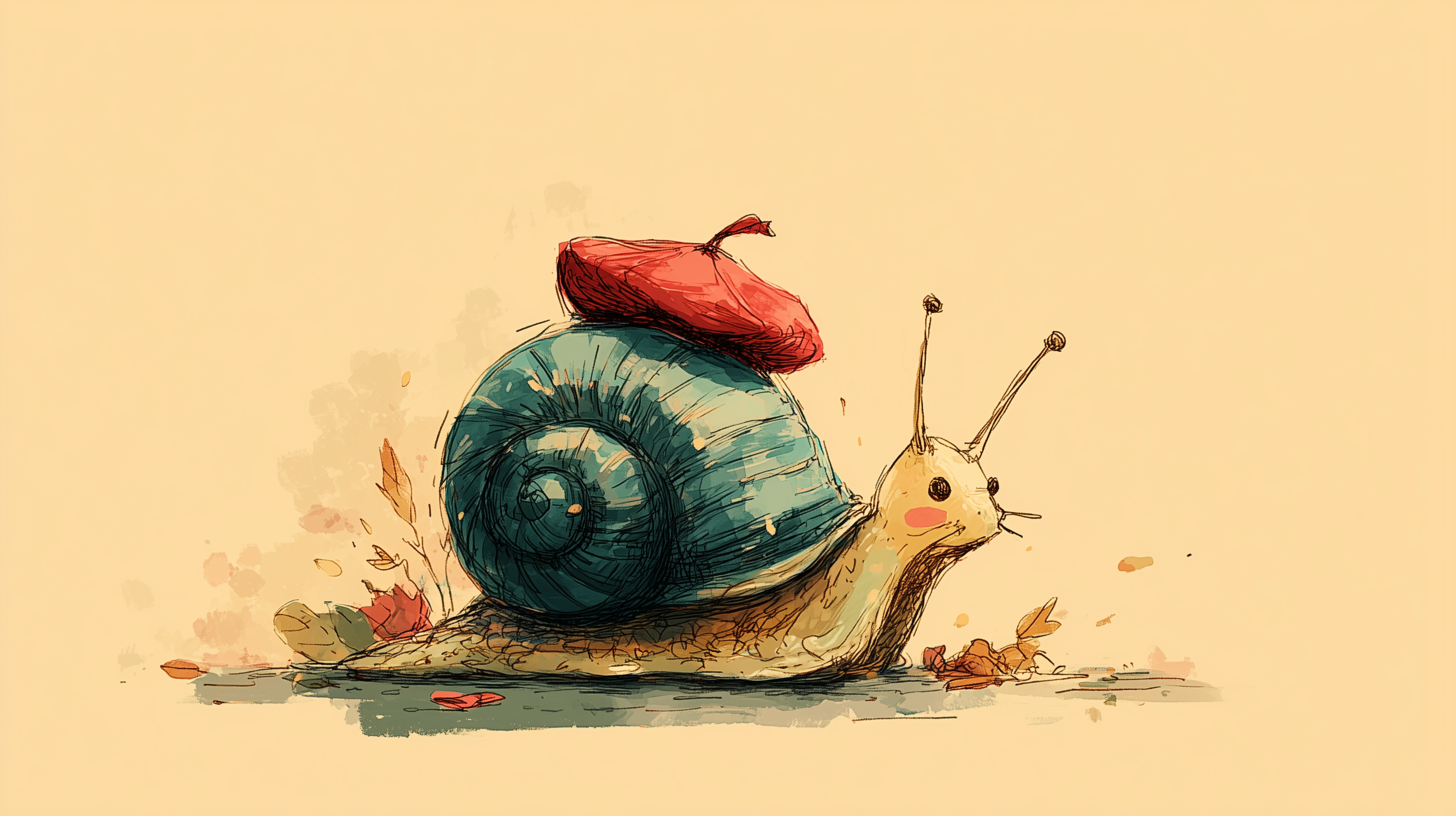 fond d'écran Escargot 5120x1440 téléchargement gratuit