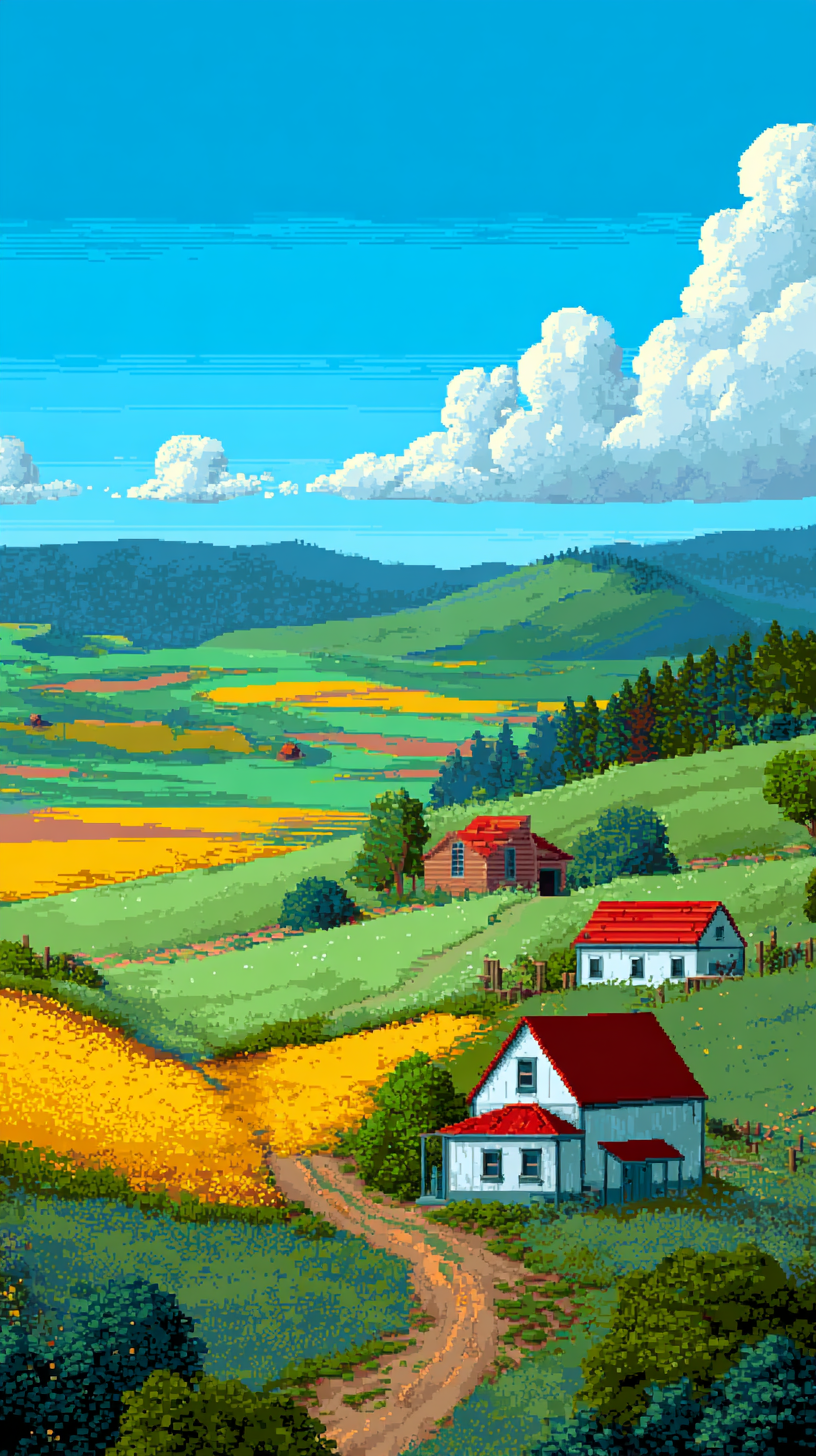 fond d'écran Campagne iphone 15 pro max 4k télécharger gratuit