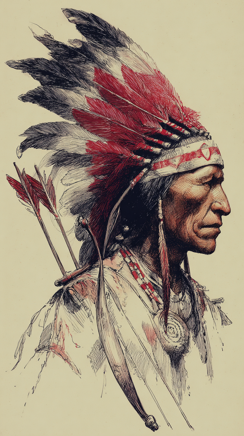 fond d'écran Amérindiens iphone 16 pro gratuit