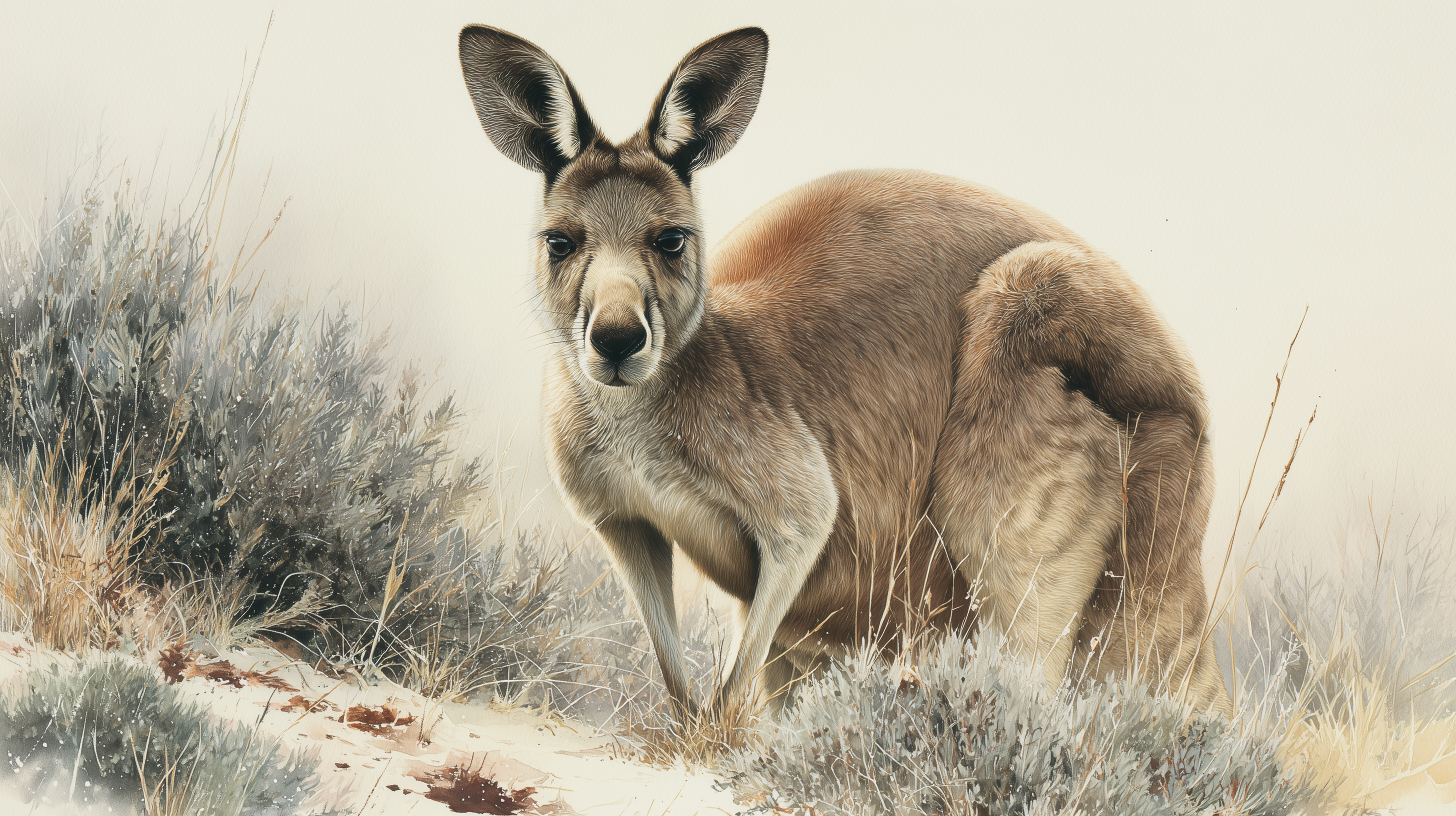 fond d'écran Kangourou pc simple téléchargement gratuit