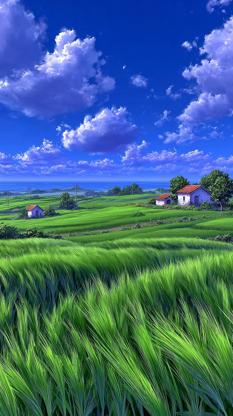 iphone fond d'écran Campagne kawaii télécharger gratuit