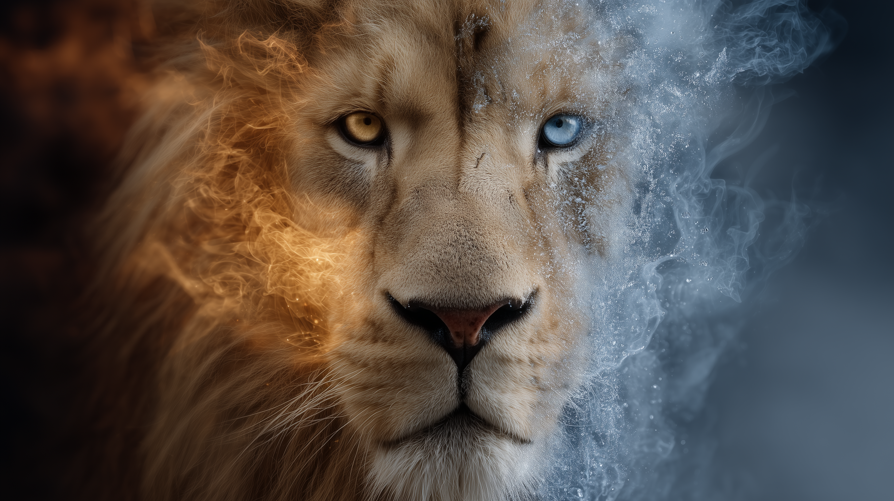 fond d'écran feu et eau windows 11 gratuit téléchargement gratuit