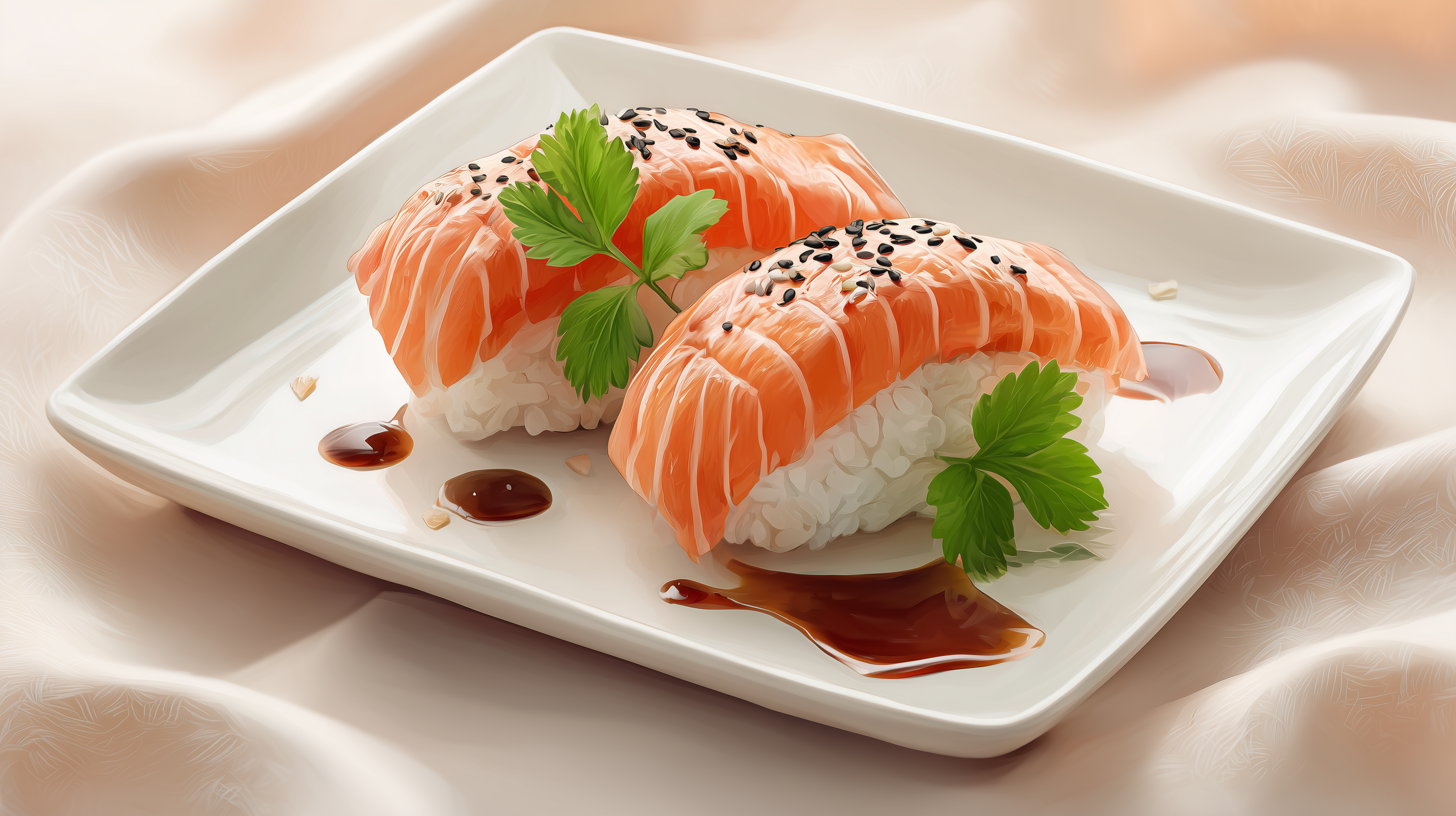 fond d'écran sushi 1920x1080 4k téléchargement gratuit