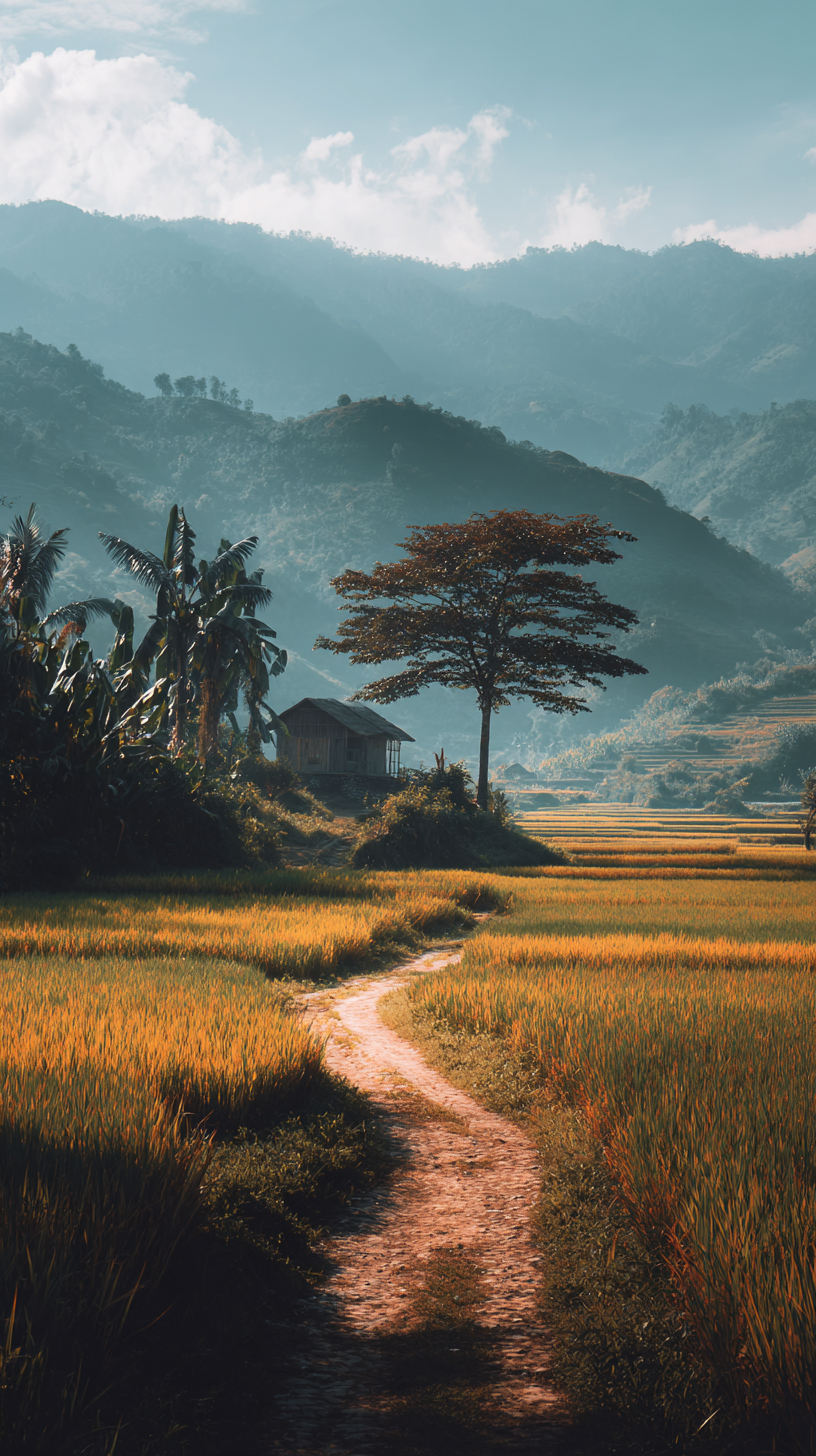 fond d'écran Campagne iphone 16e gratuit