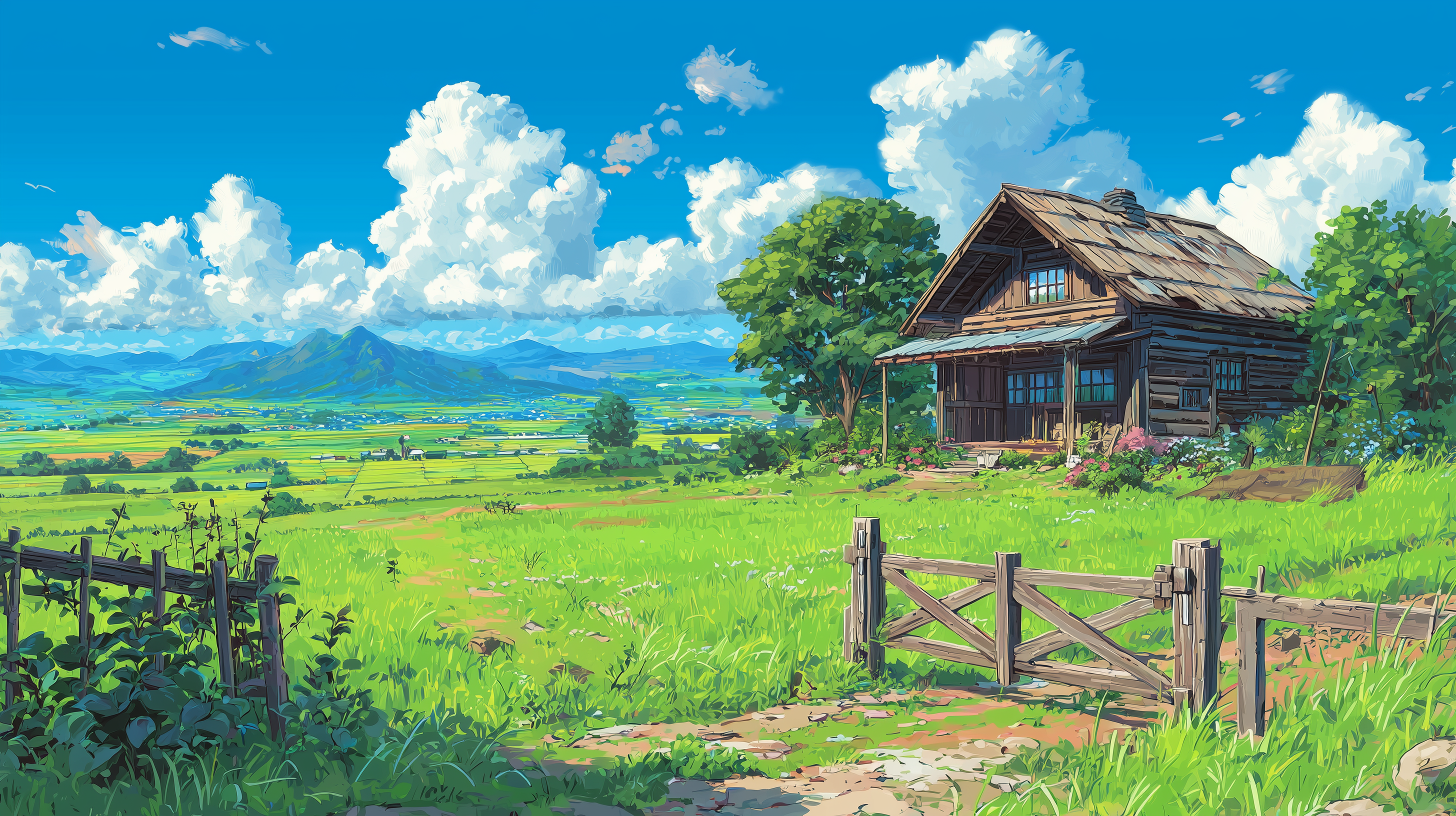 fond d'écran Campagne 4k pour pc téléchargement gratuit