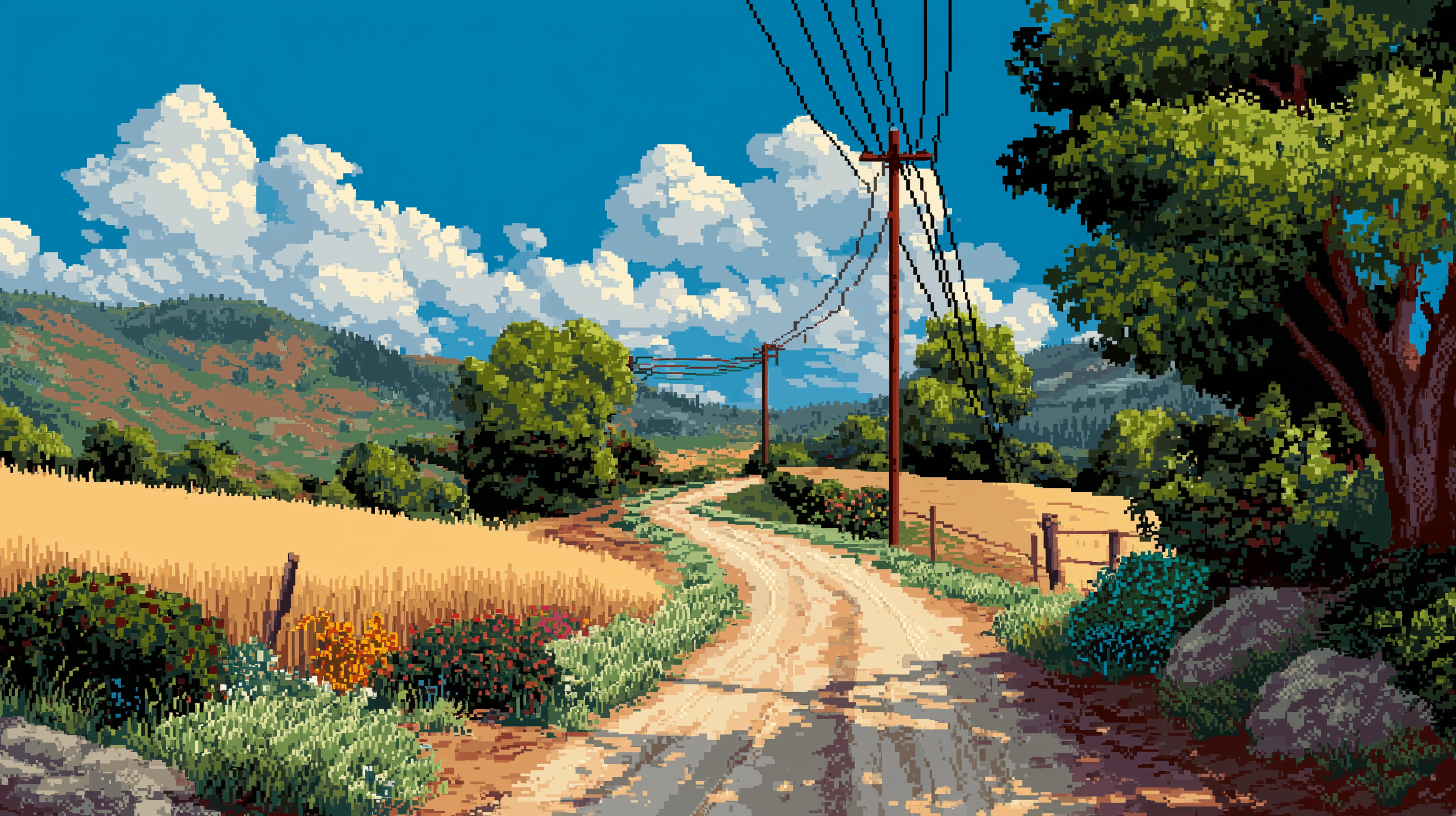 fond d'écran Campagne 4k 1920x1080 téléchargement gratuit