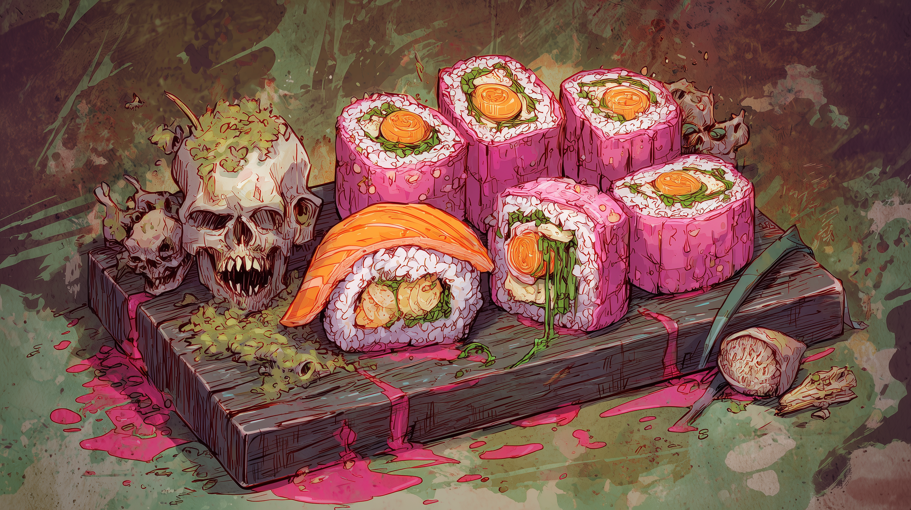 fond d'écran sushi windows 11 hd téléchargement gratuit