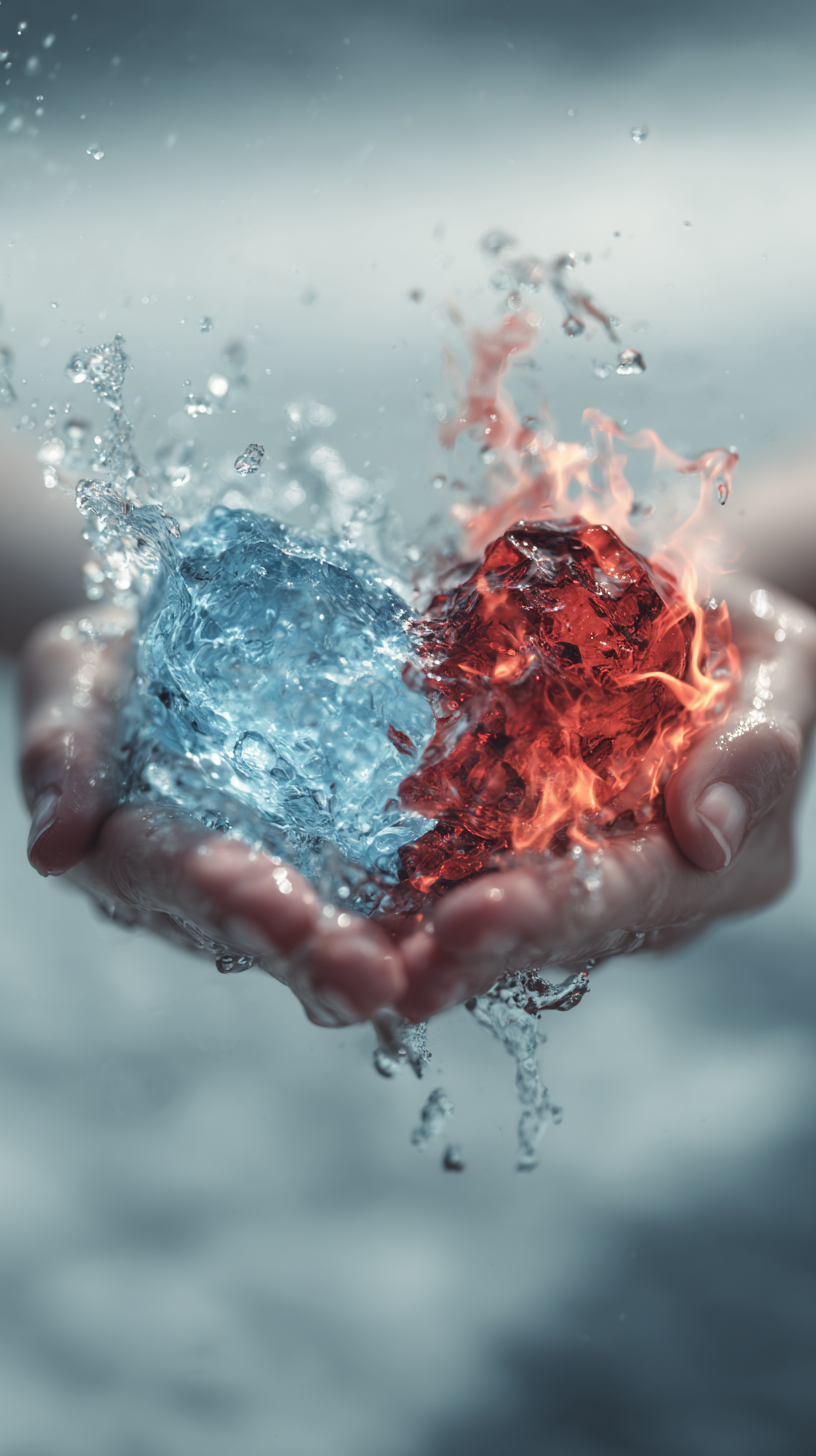 fond d'écran feu et eau pour tablette android gratuit