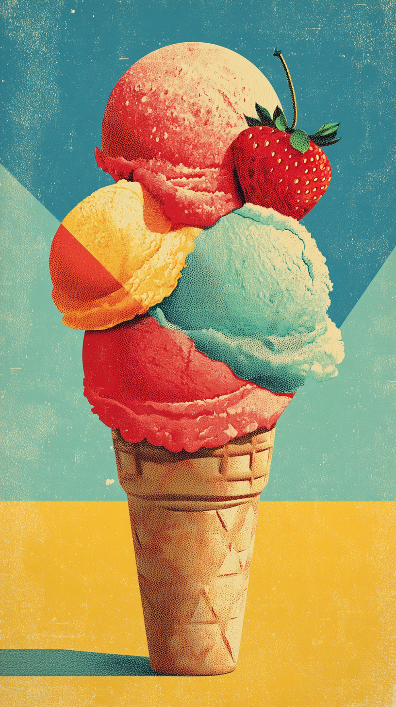 fond d'écran Crème glacée téléphone 4k gratuit