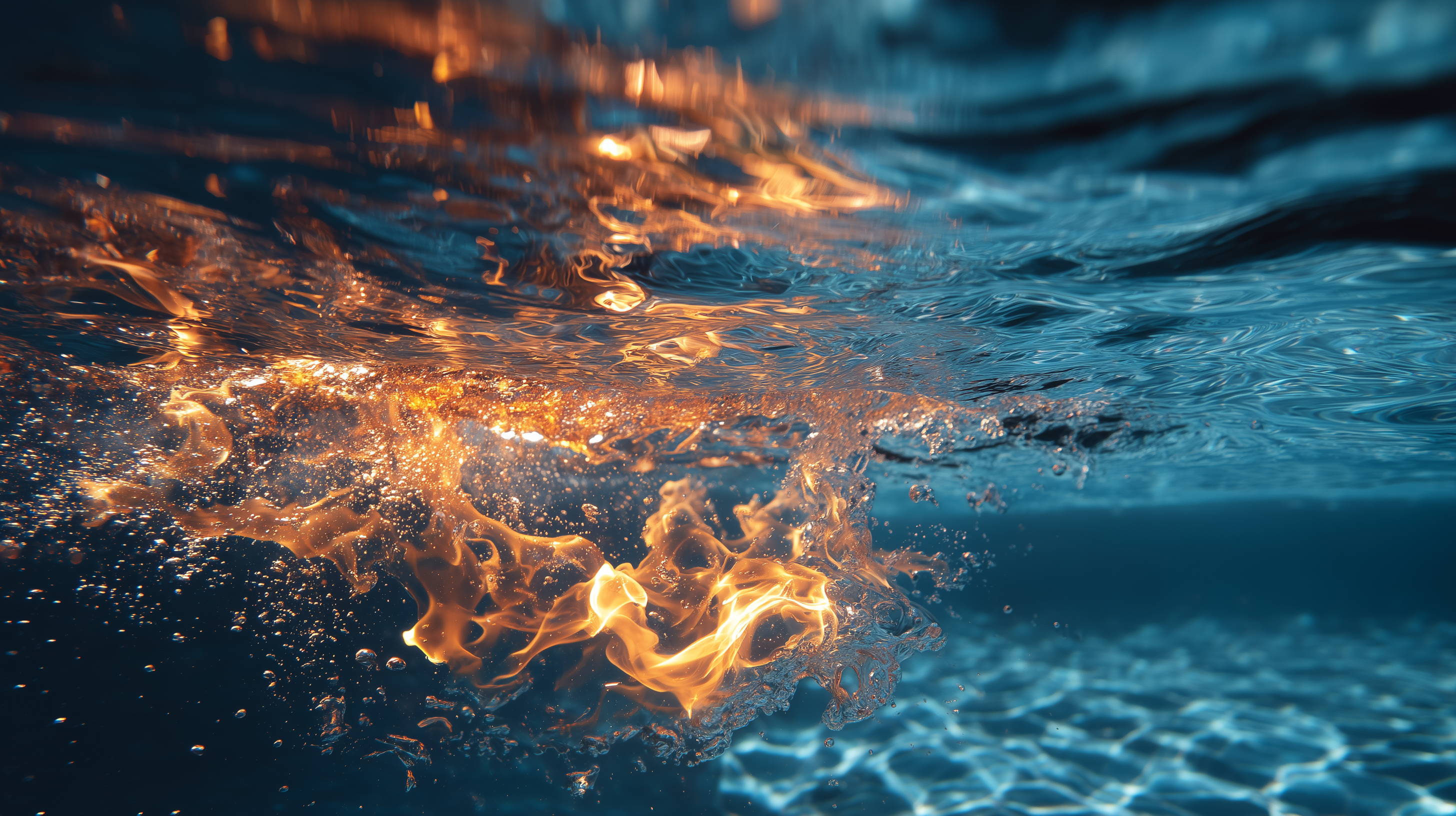 fond d'écran feu et eau 1920x1200 téléchargement gratuit