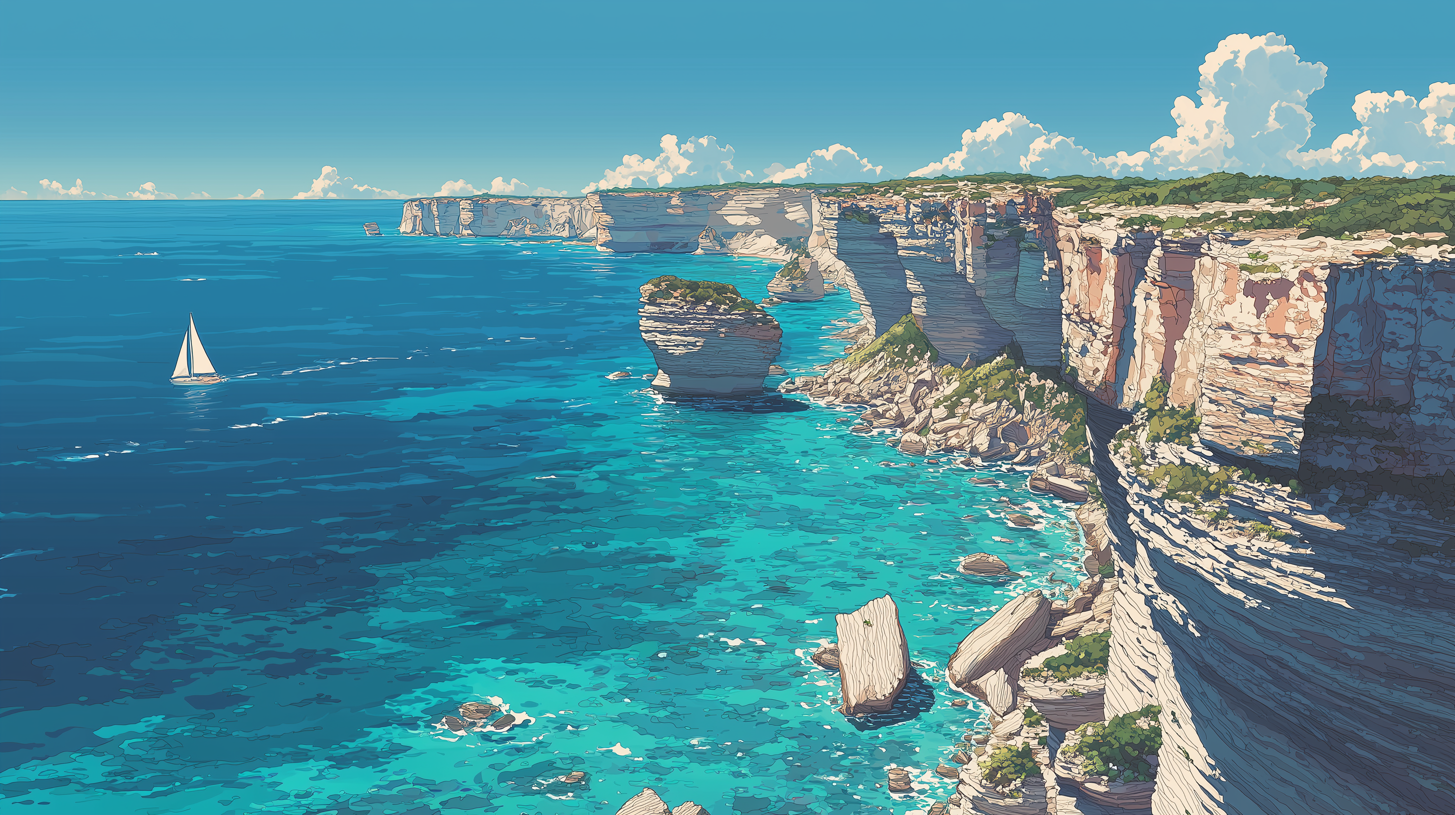 fond d'écran Rempart montagneux 4k windows 11 téléchargement gratuit